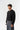 Yarım Fermuar Polo Yaka Oversize Sweatshirt - Siyah