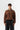 Yarım Fermuar Polo Yaka Oversize Sweatshirt - Kahve