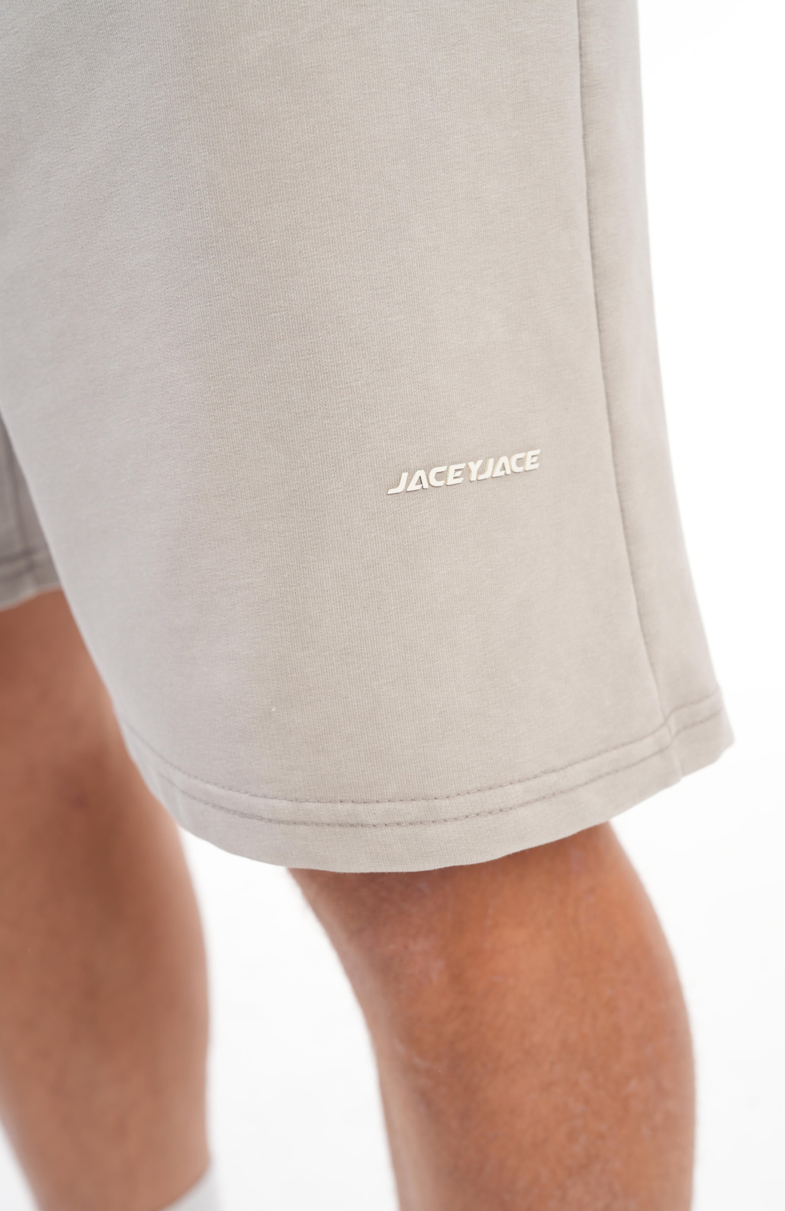 Striped Men's Shorts - Powder