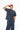 JaceyJace Yıkamalı Basic Oversize T-shirt - Lacivert