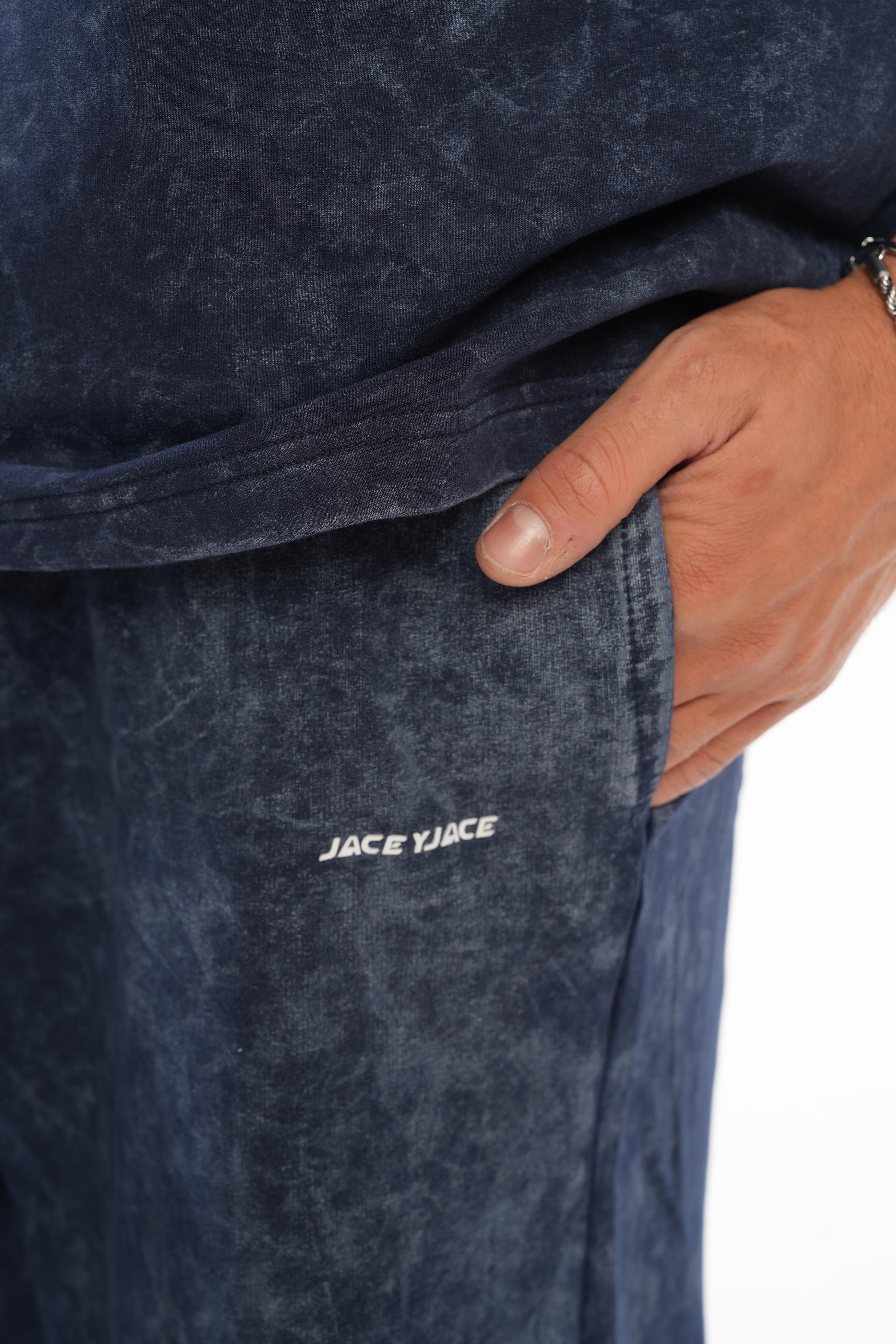 Basic Tracksuit with Embroidery Details - Black