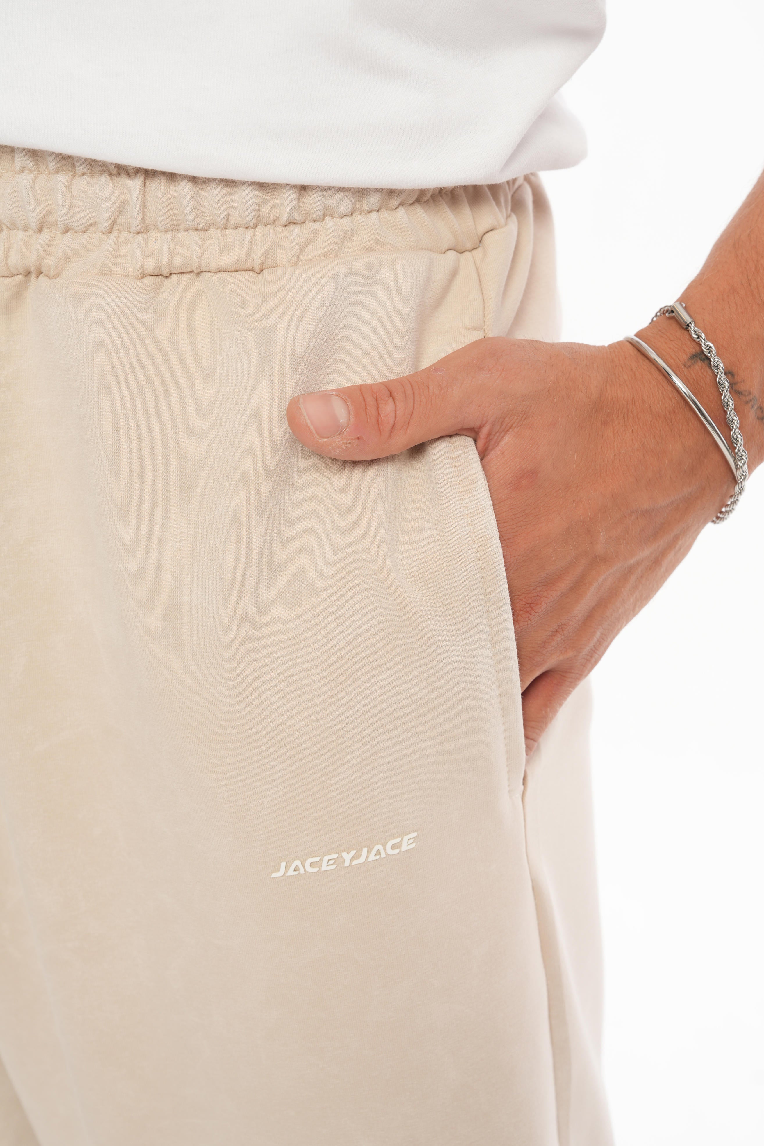 Basic Tracksuit with Embroidery Details - Black