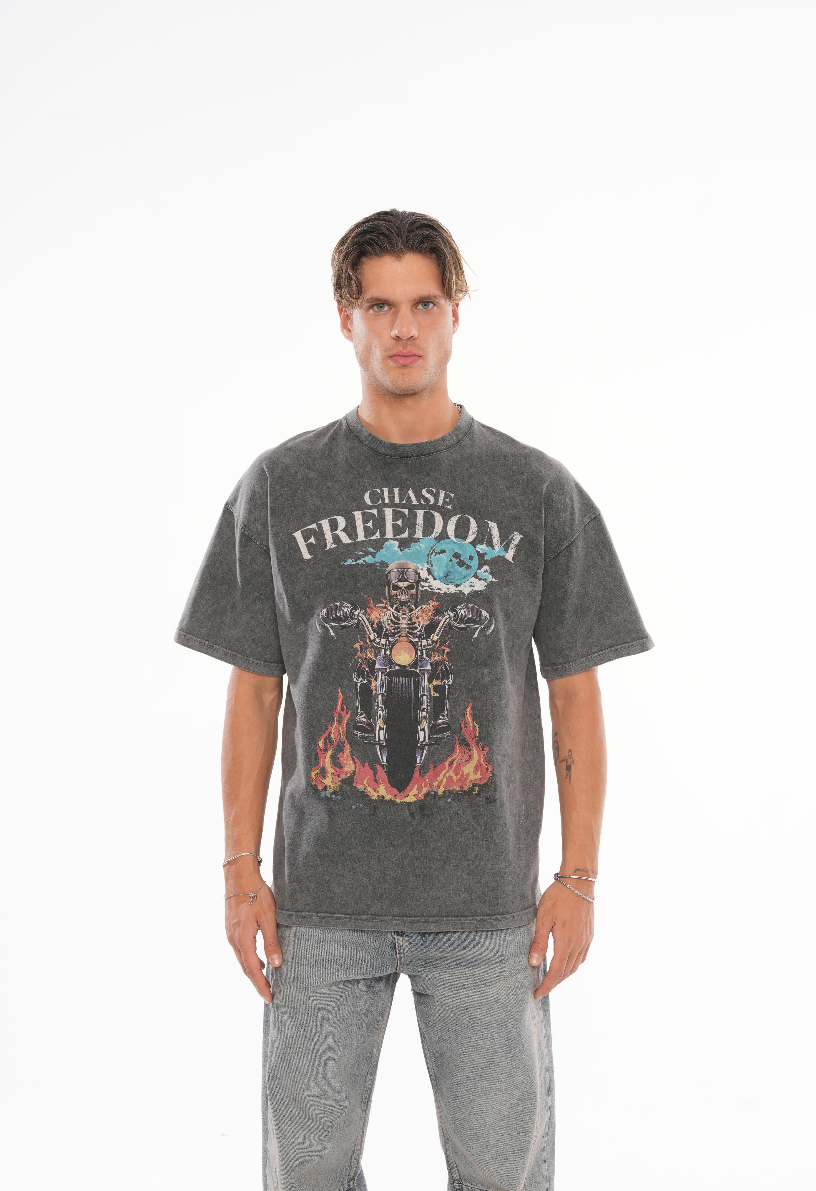 Freedom Oversize T-shirt - Füme