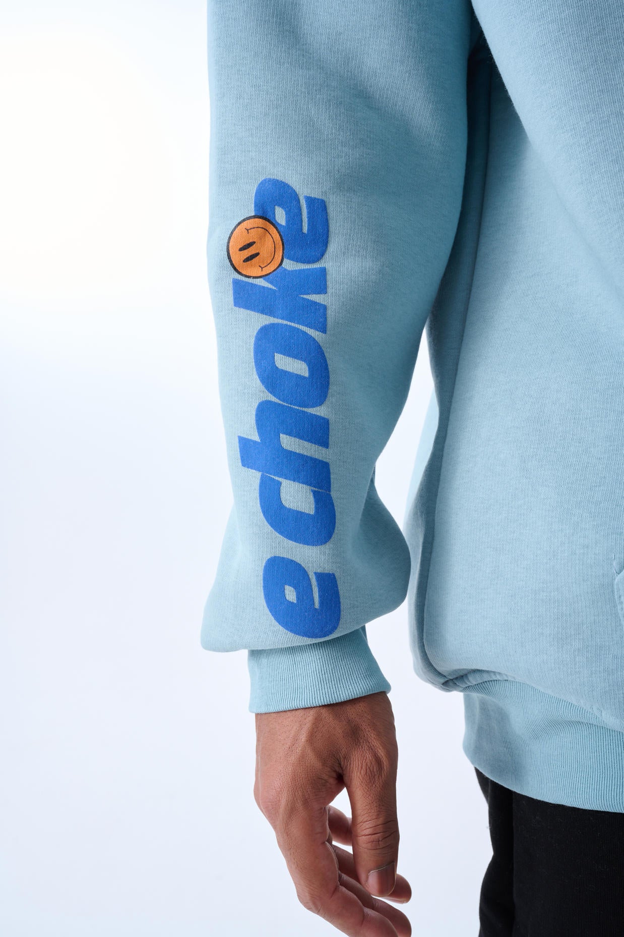 Echoke Oversize Hooded Sweatshirt - Blue