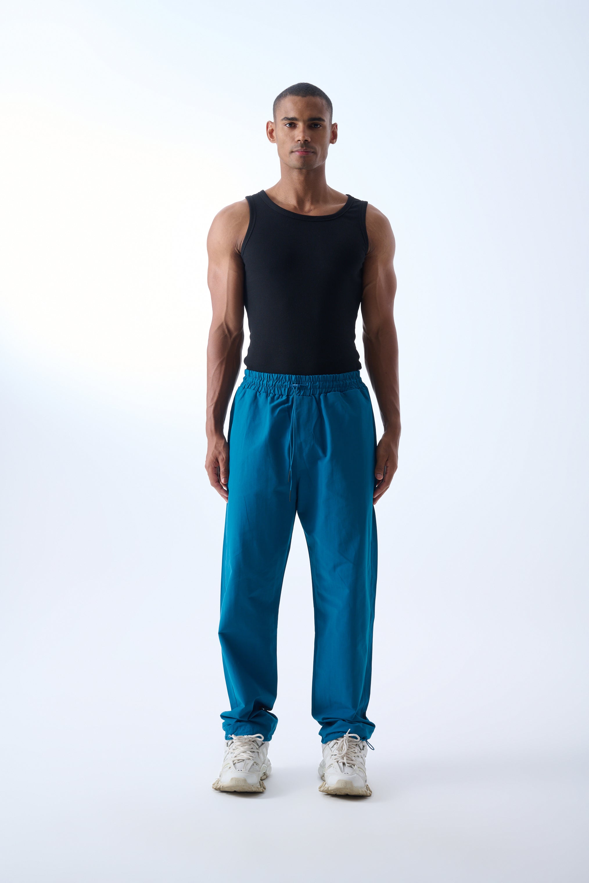 Paraşüt Kumaş Jogger Pantolon- Petrol Mavisi