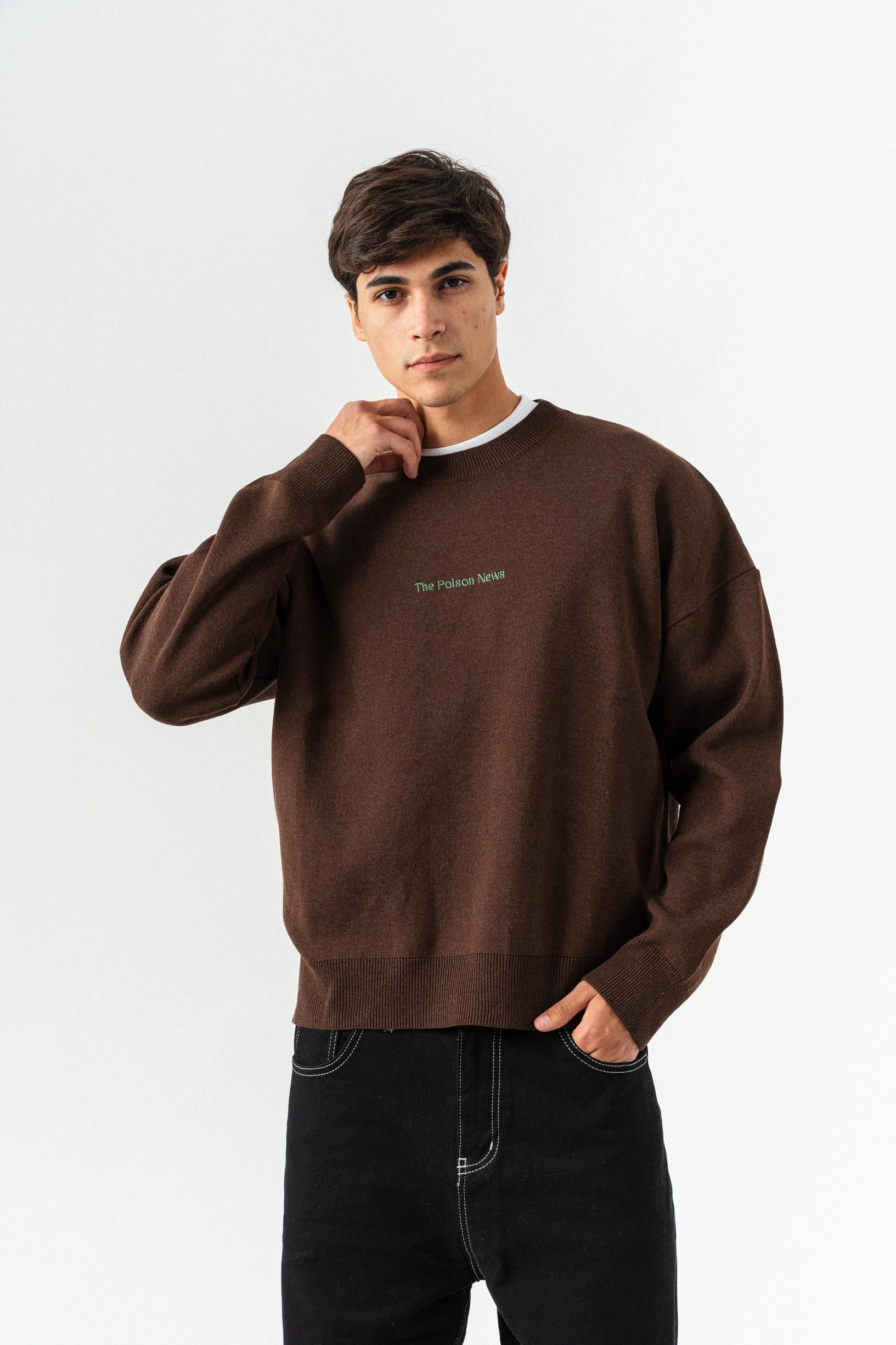 Poison Oversize Sweatshirt - Kahverengi