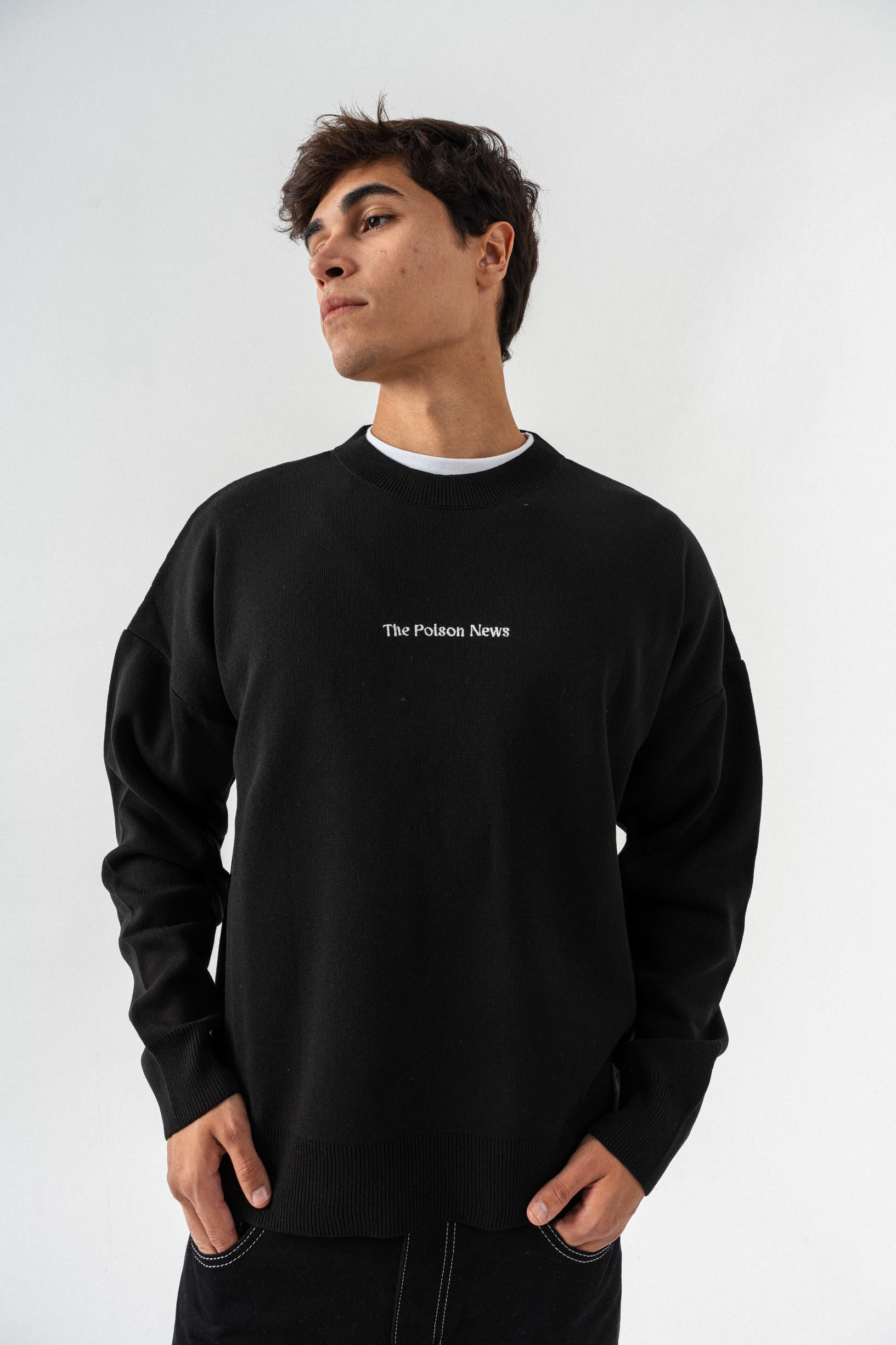 Poison Oversize Sweatshirt - Siyah