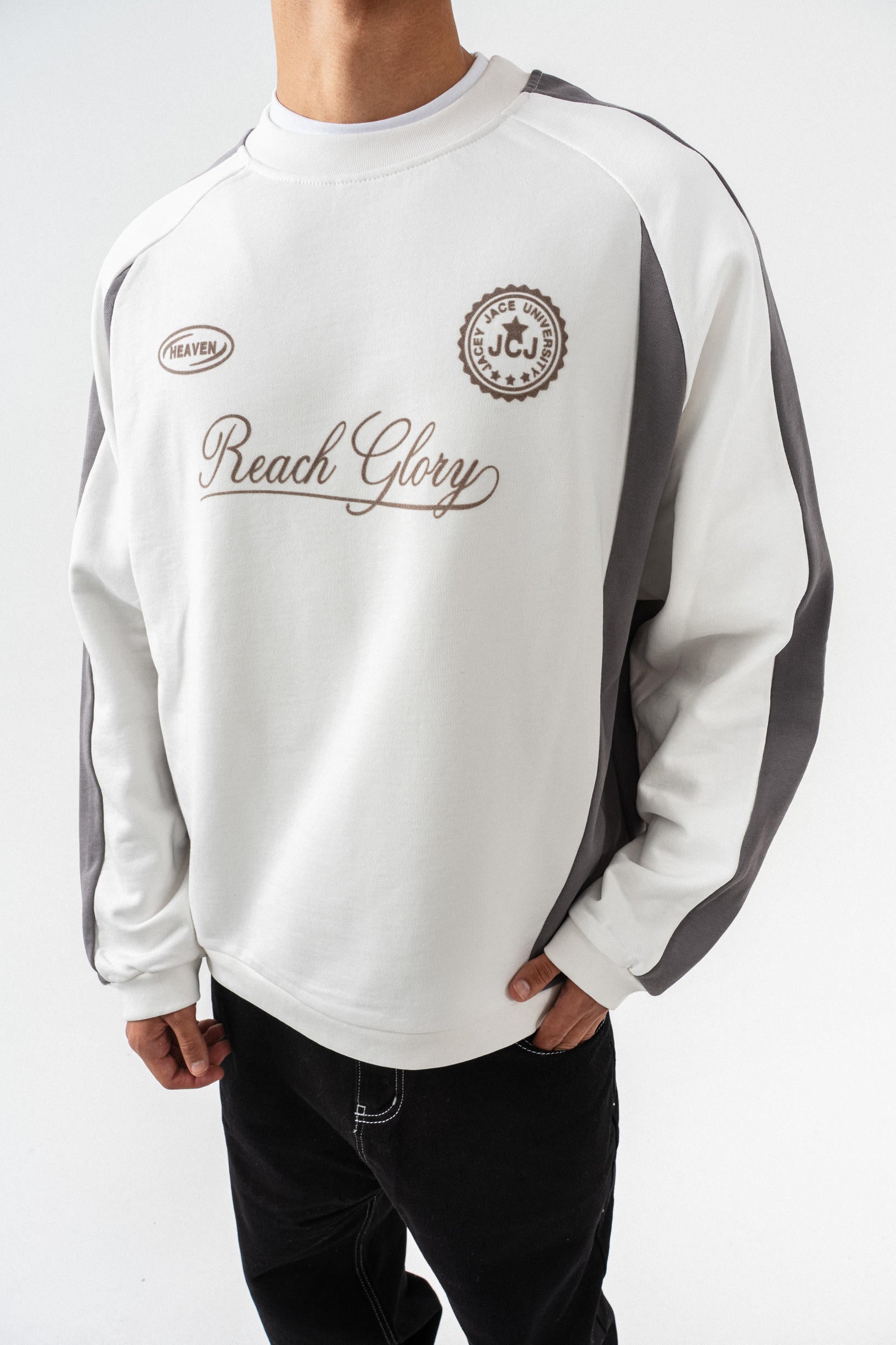 Reach Glory Oversize Sweatshirt - Ekru