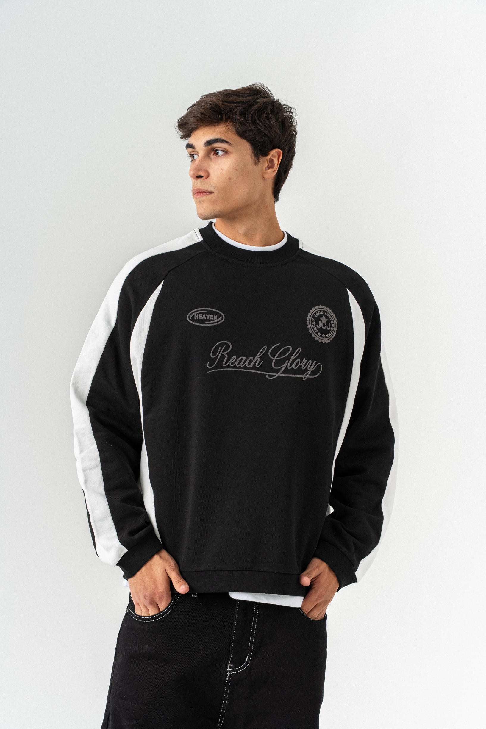 Reach Glory Oversize Sweatshirt - Siyah