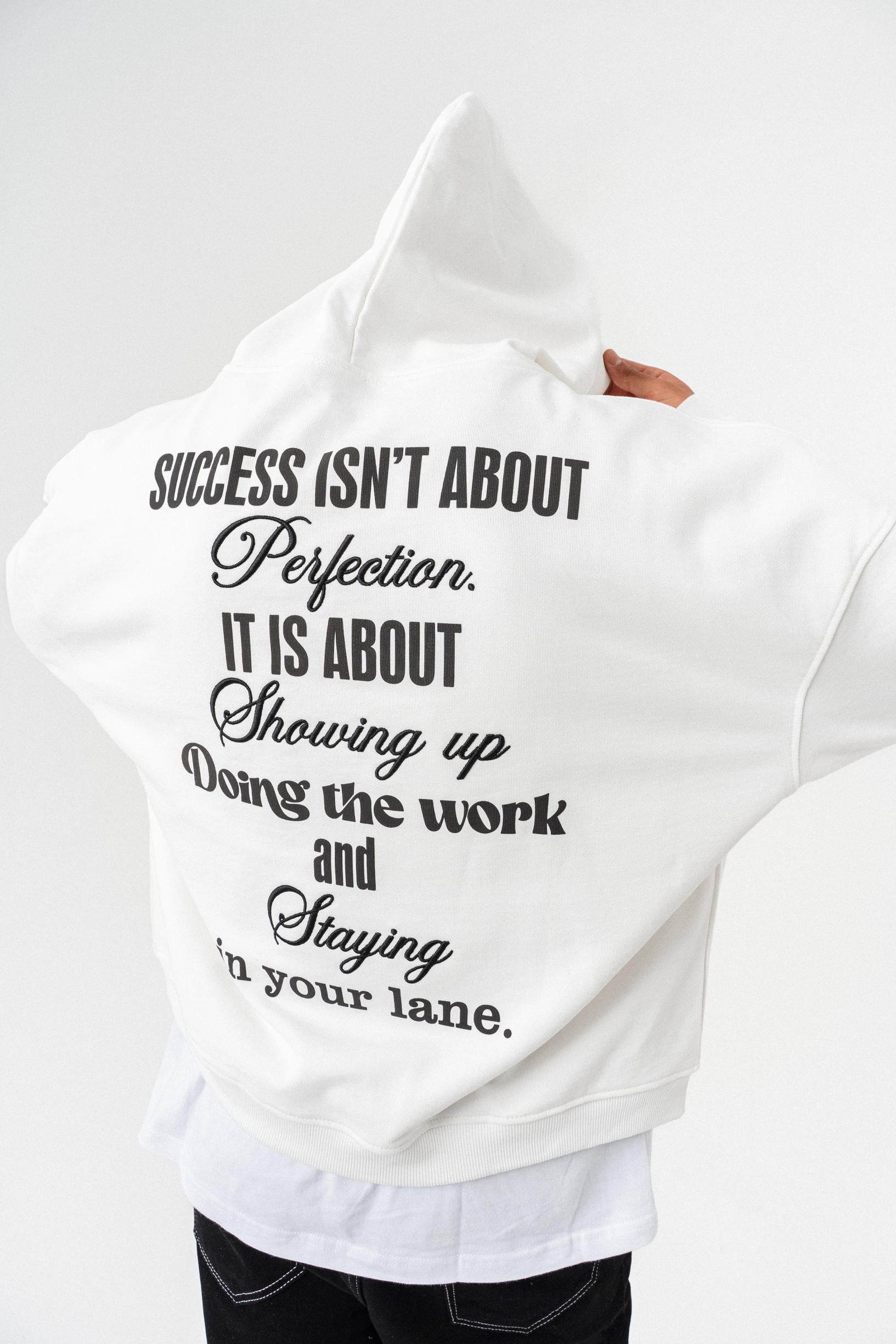 Success Is About Oversize Sweatshirt - Ekru