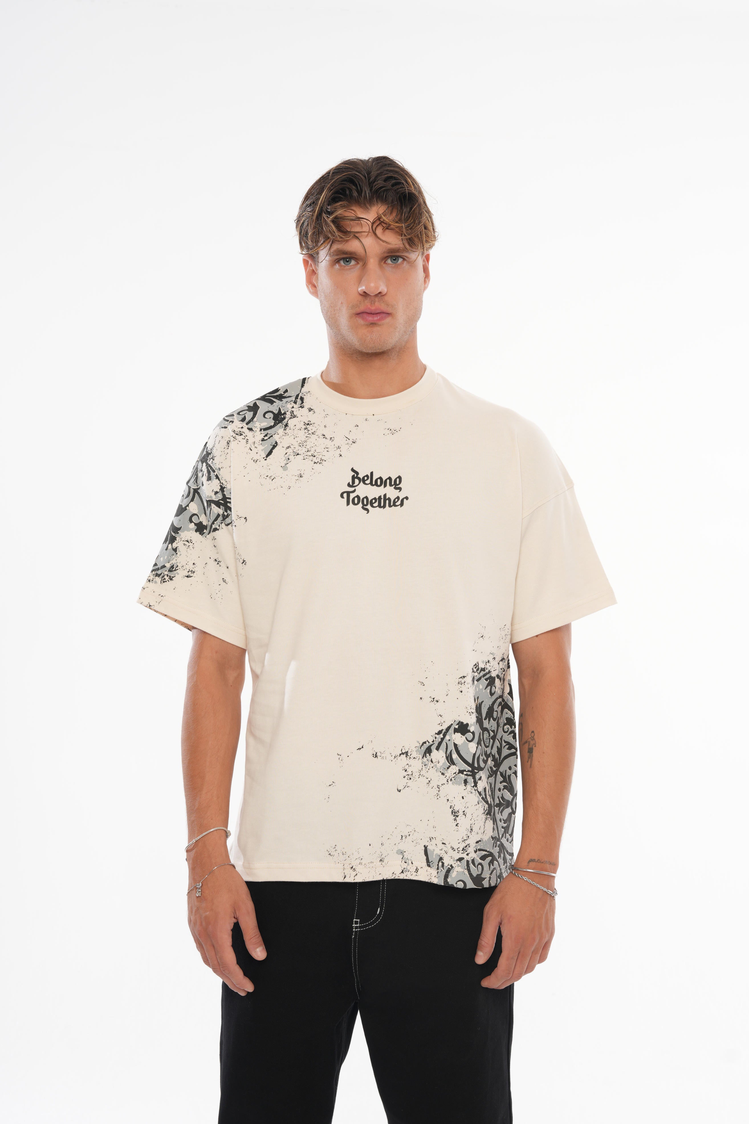 Belong Together Oversize T-shirt - Bej