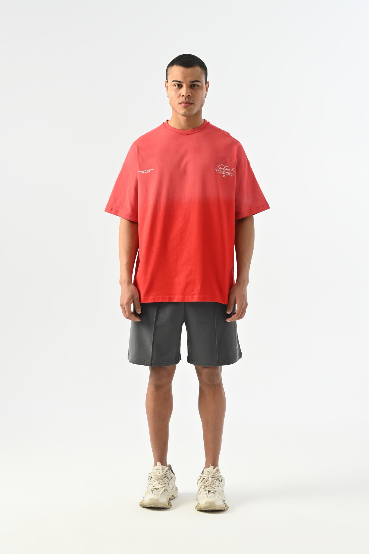 The World Spray Pattern T-shirt - Red