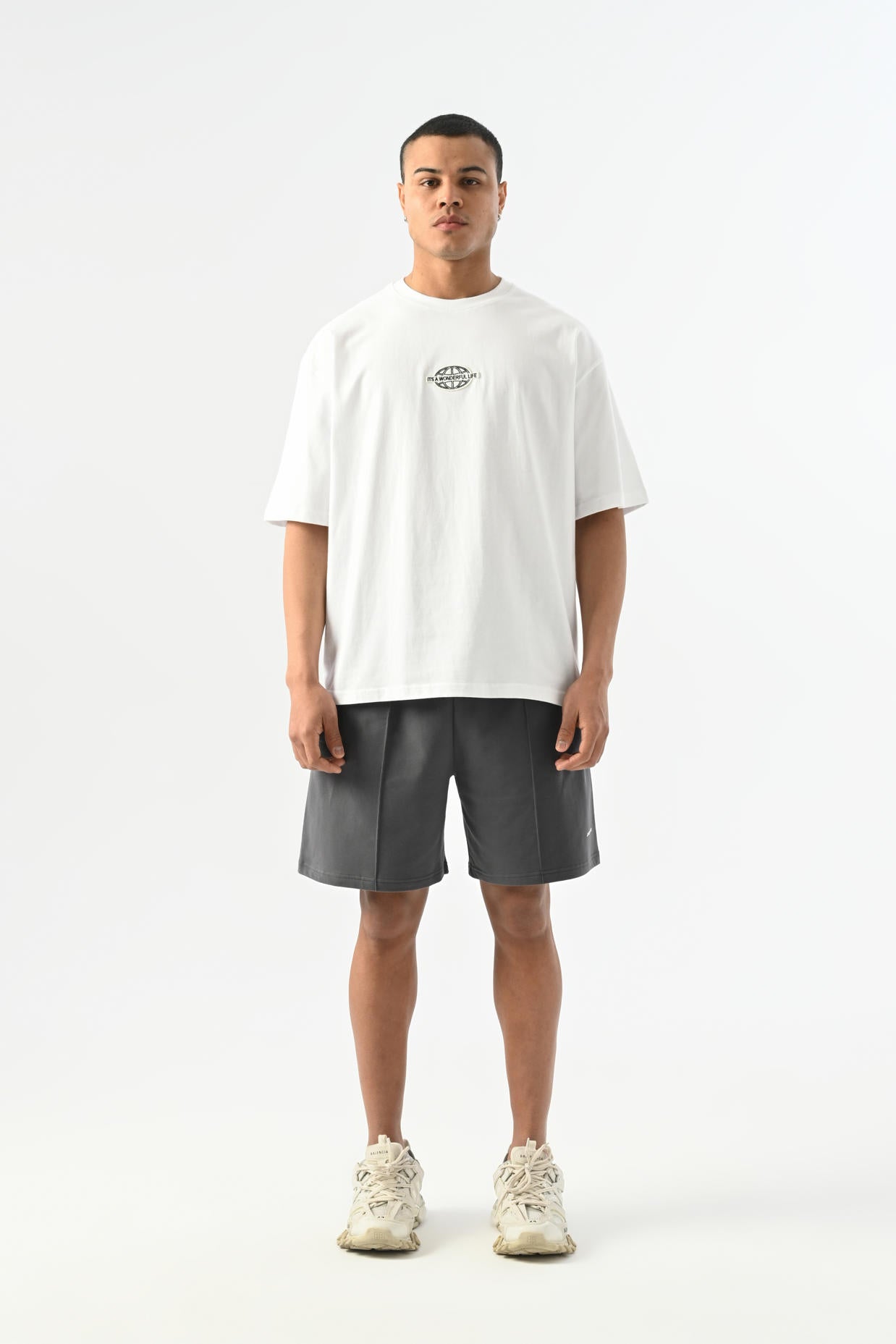 Wonderful Patch Detailed Oversize T-shirt - White
