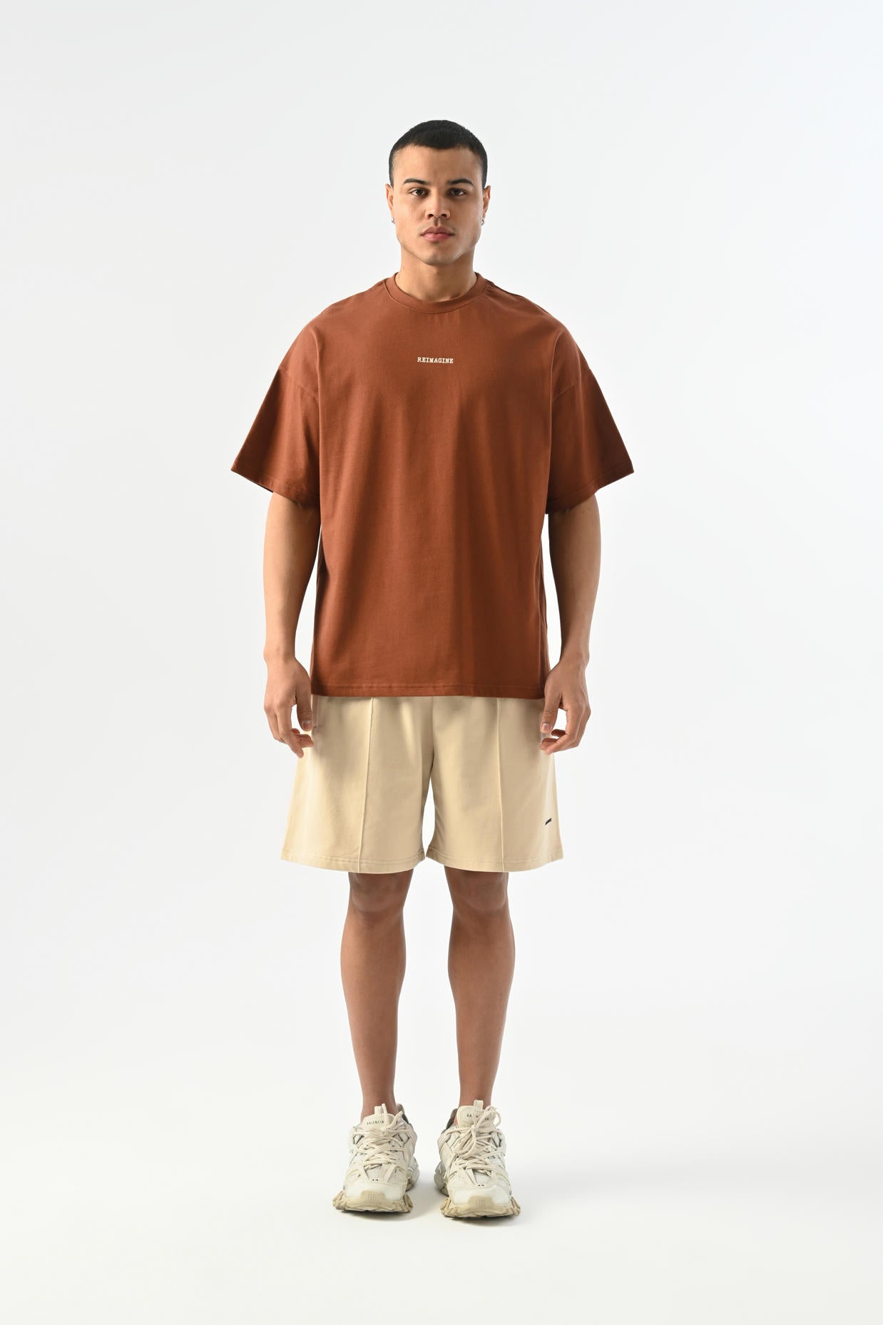 Reimagine Oversize T-shirt - Kahverengi