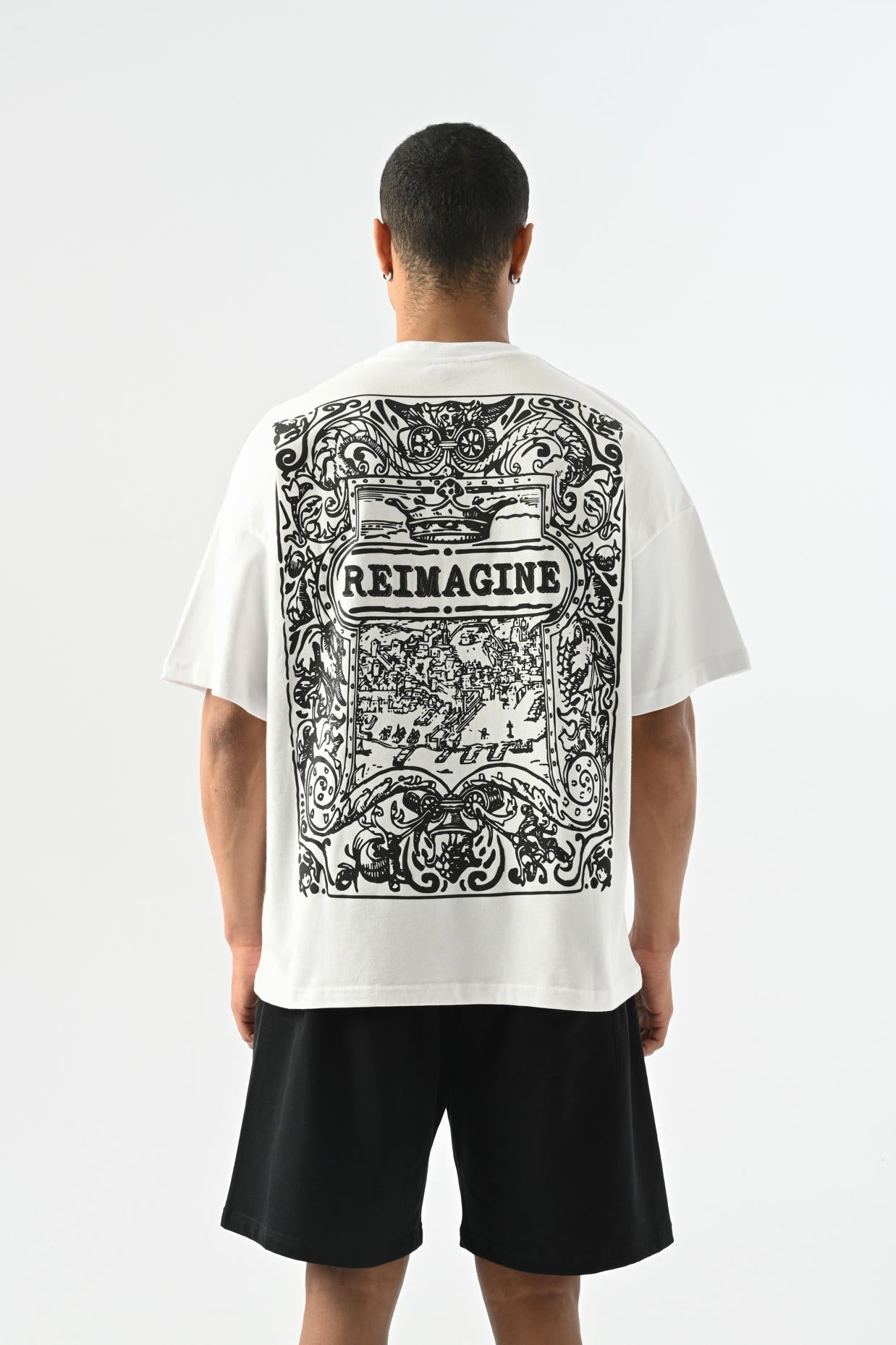 Reimagine Oversize T-shirt - Beyaz