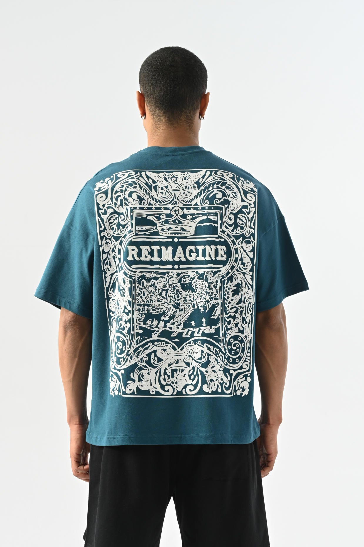 Reimagine Oversize T-shirt - Petrol Mavisi