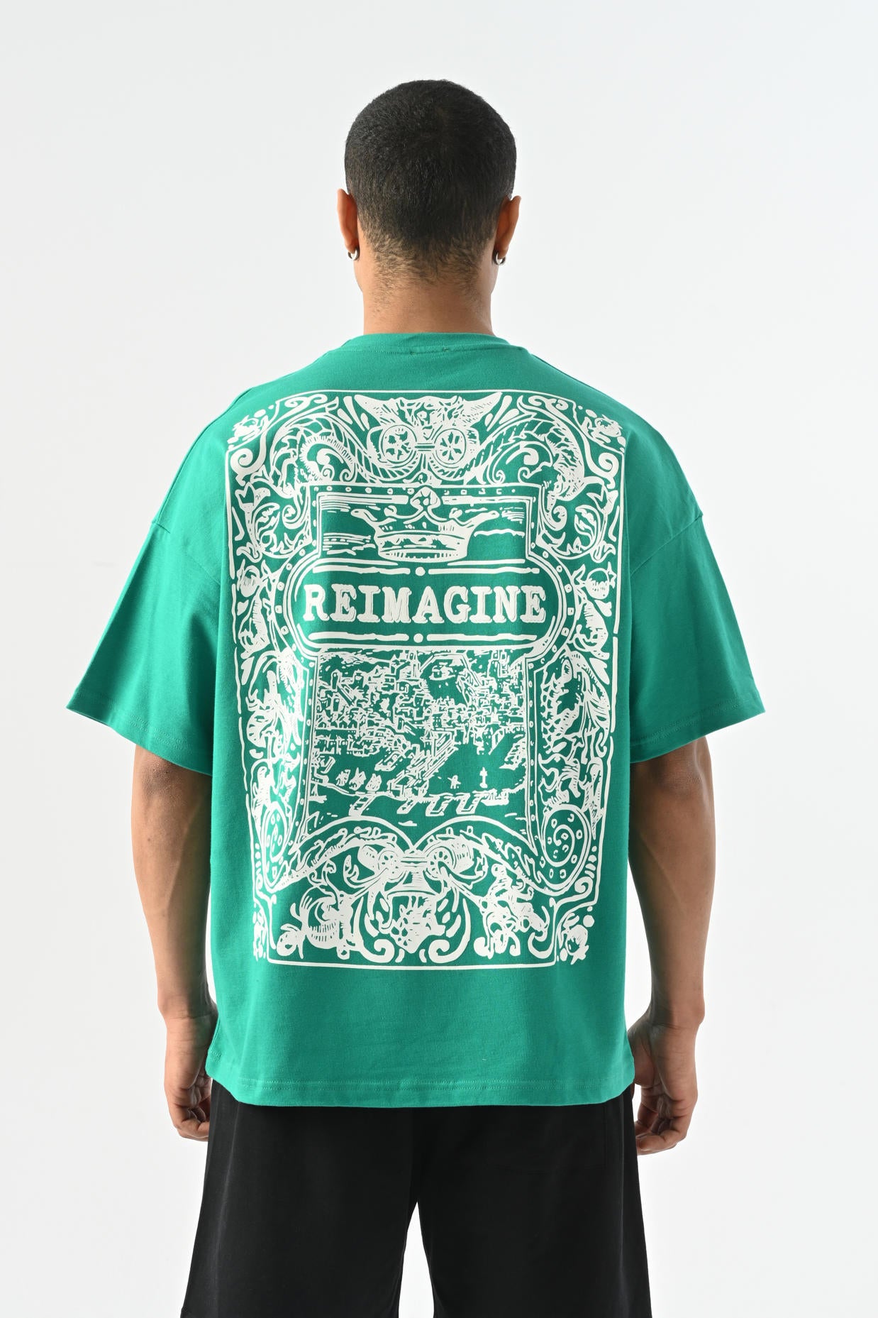 Reimagine Oversize T-shirt - Yeşil