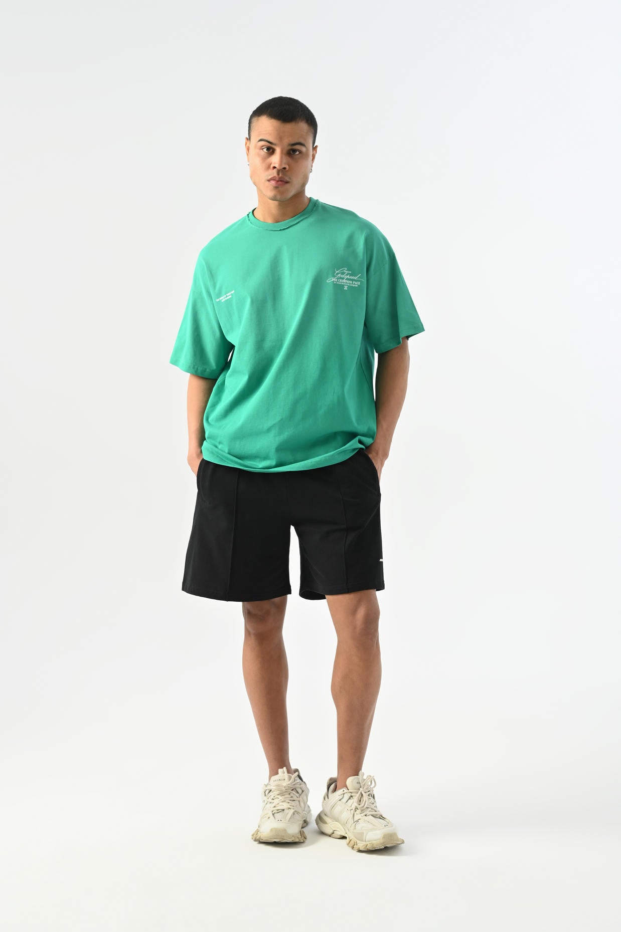 The World Spray Pattern T-shirt - Green