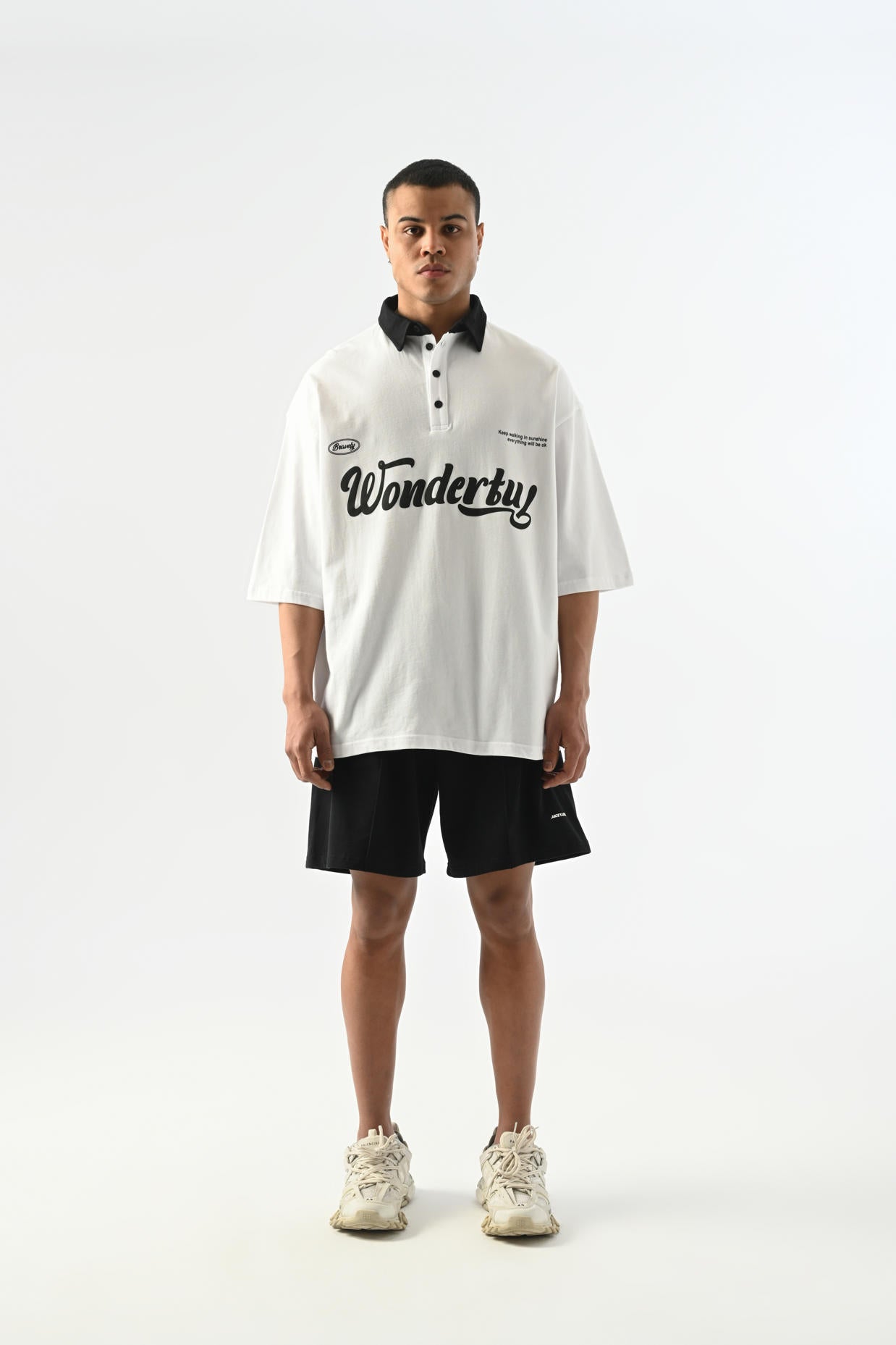 Wondertu Polo Neck T-shirt - White