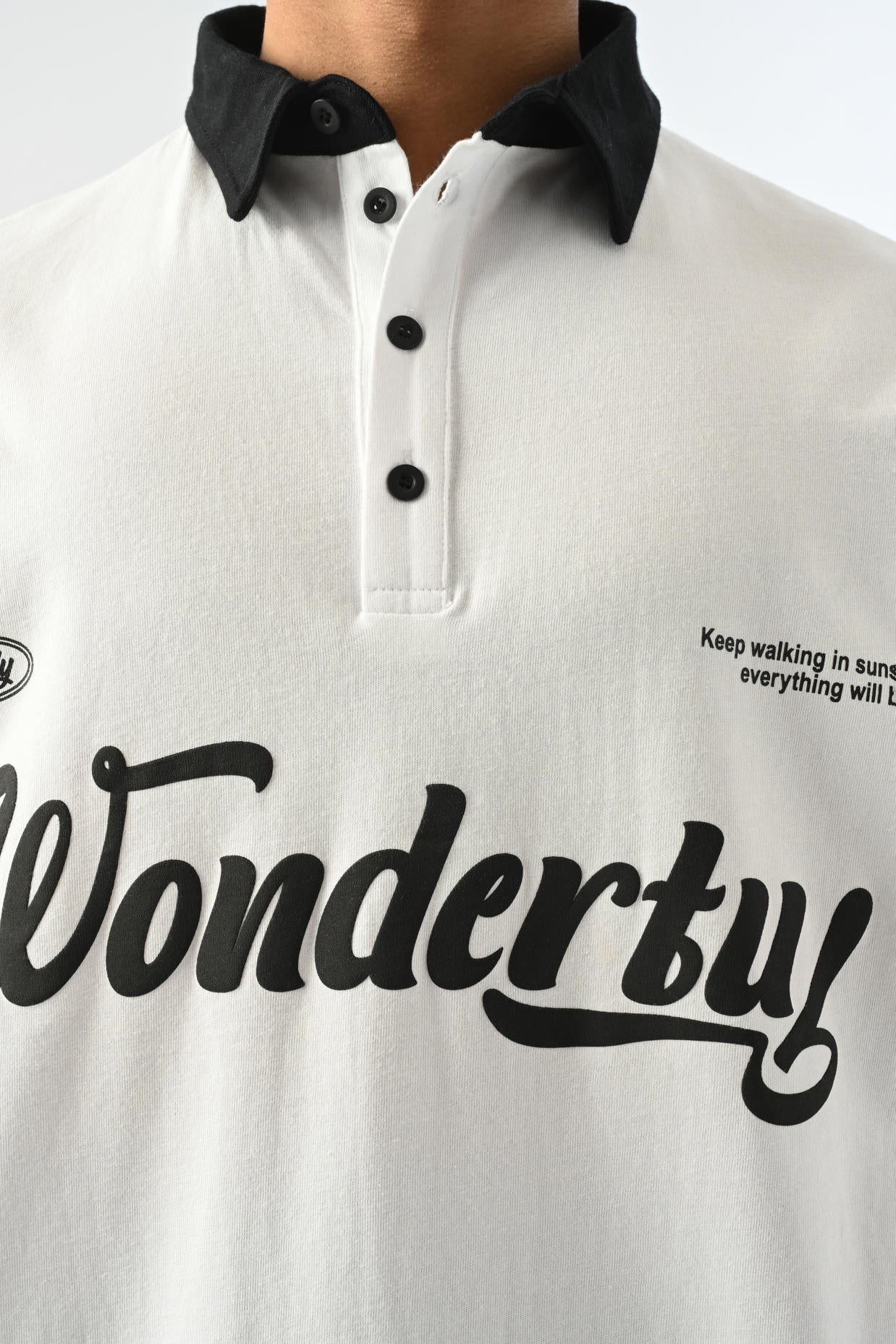 Wondertu Polo Neck T-shirt - White
