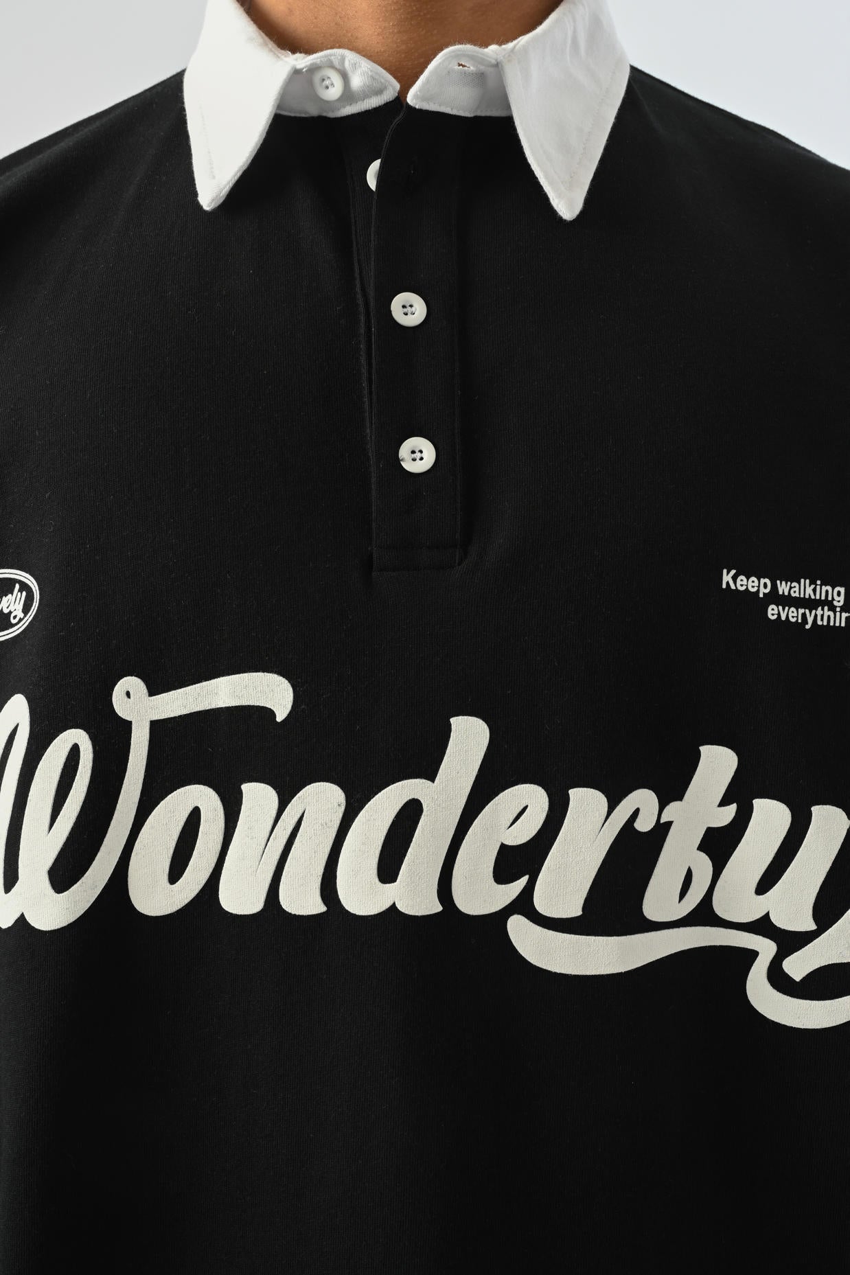 Wonderful Polo Yaka T-shirt - Siyah