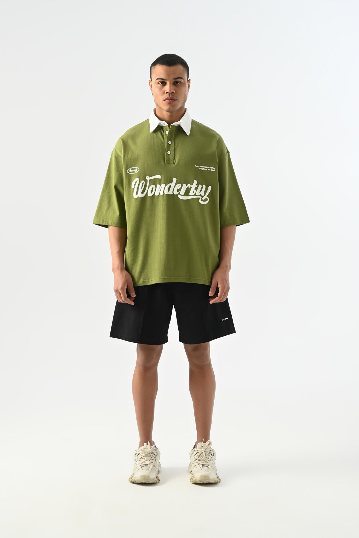 Wondertu Polo Neck T-shirt - Green