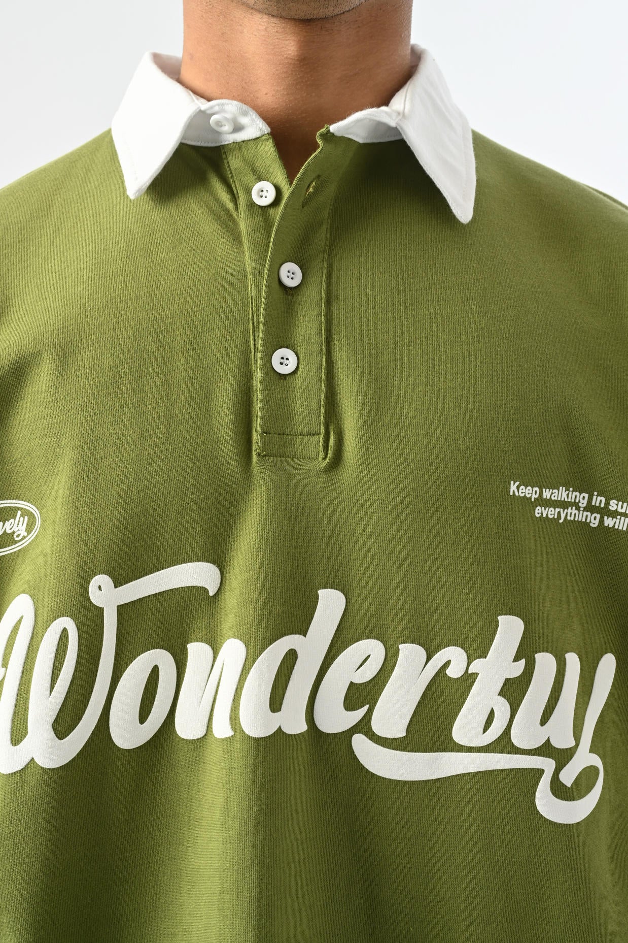 Wondertu Polo Neck T-shirt - Green