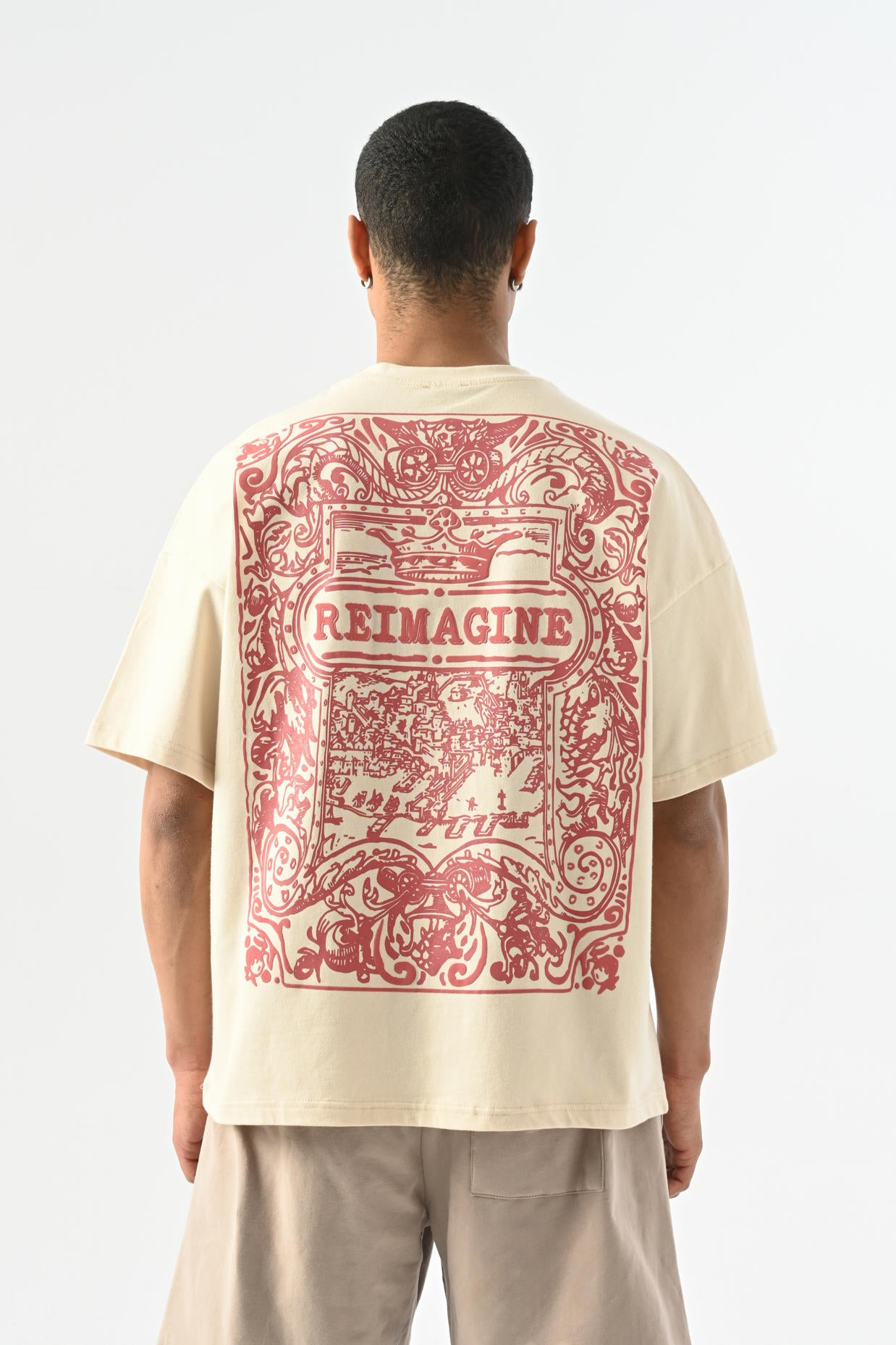 Reimagine Oversize T-shirt - Bej