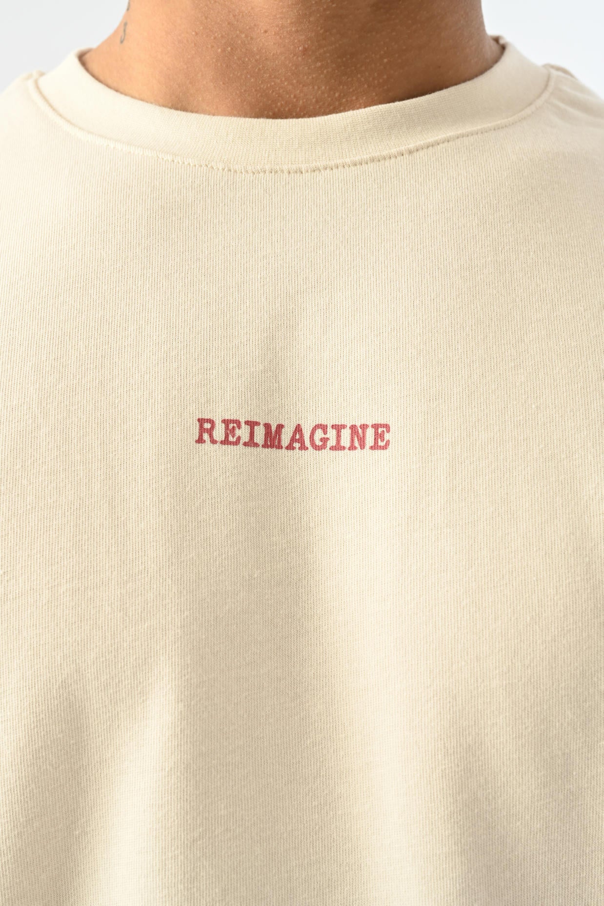 Reimagine Oversize T-shirt - Bej