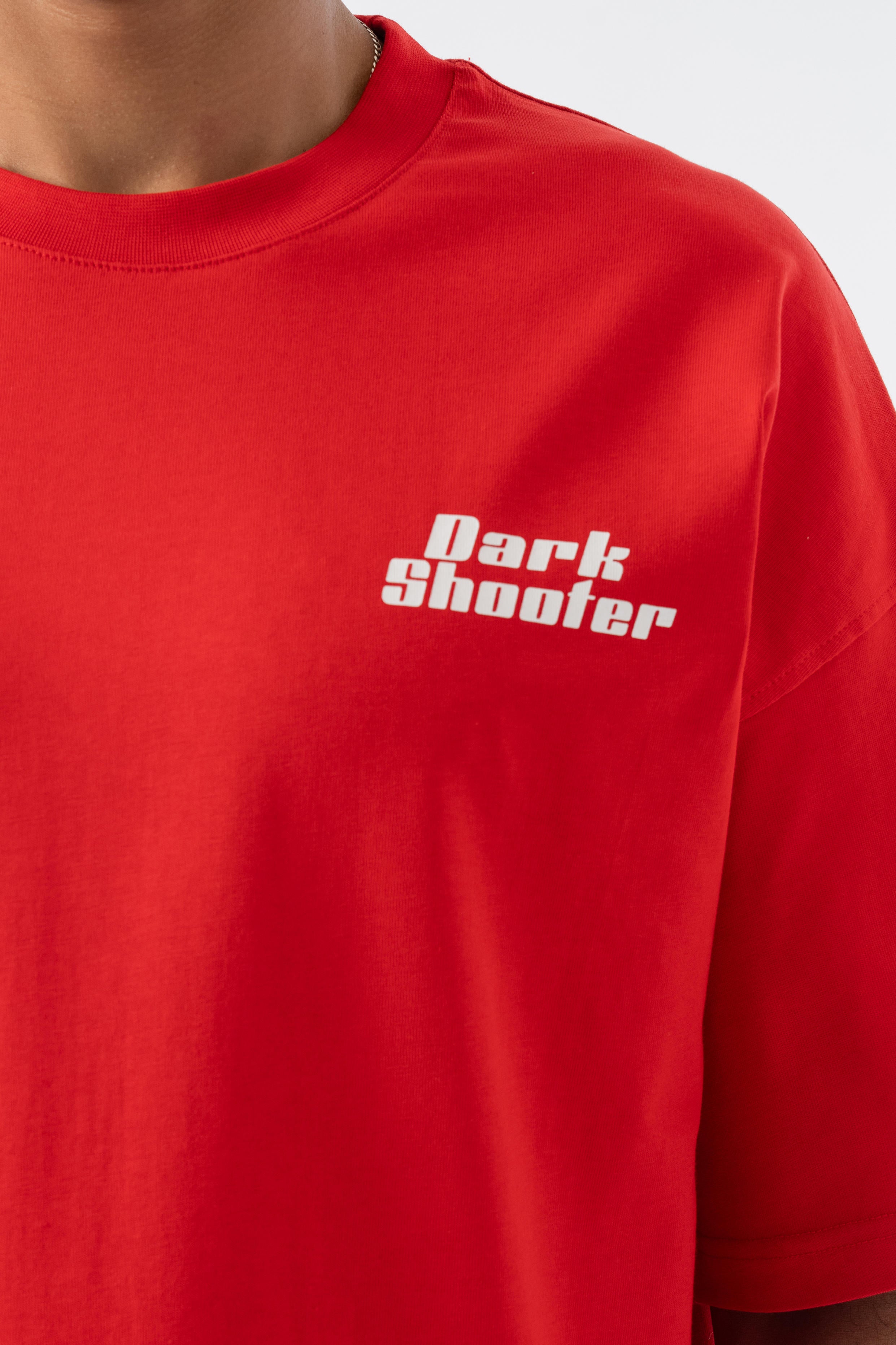 Dark Shooter Oversize T-shirt - Kırmızı