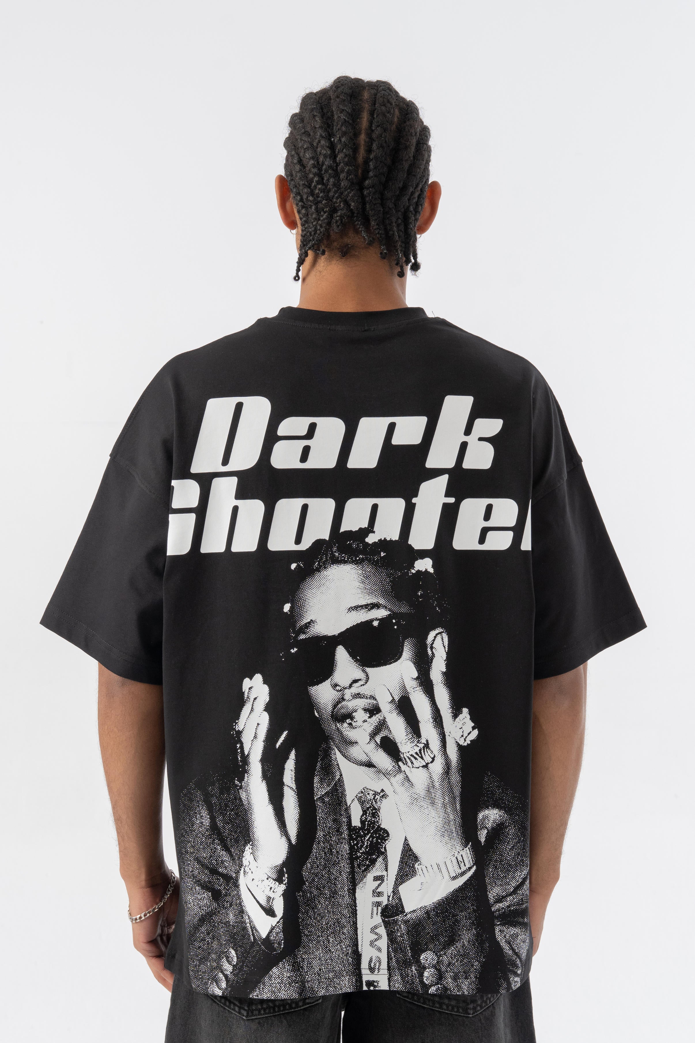Dark Shooter Oversize T-shirt - Siyah