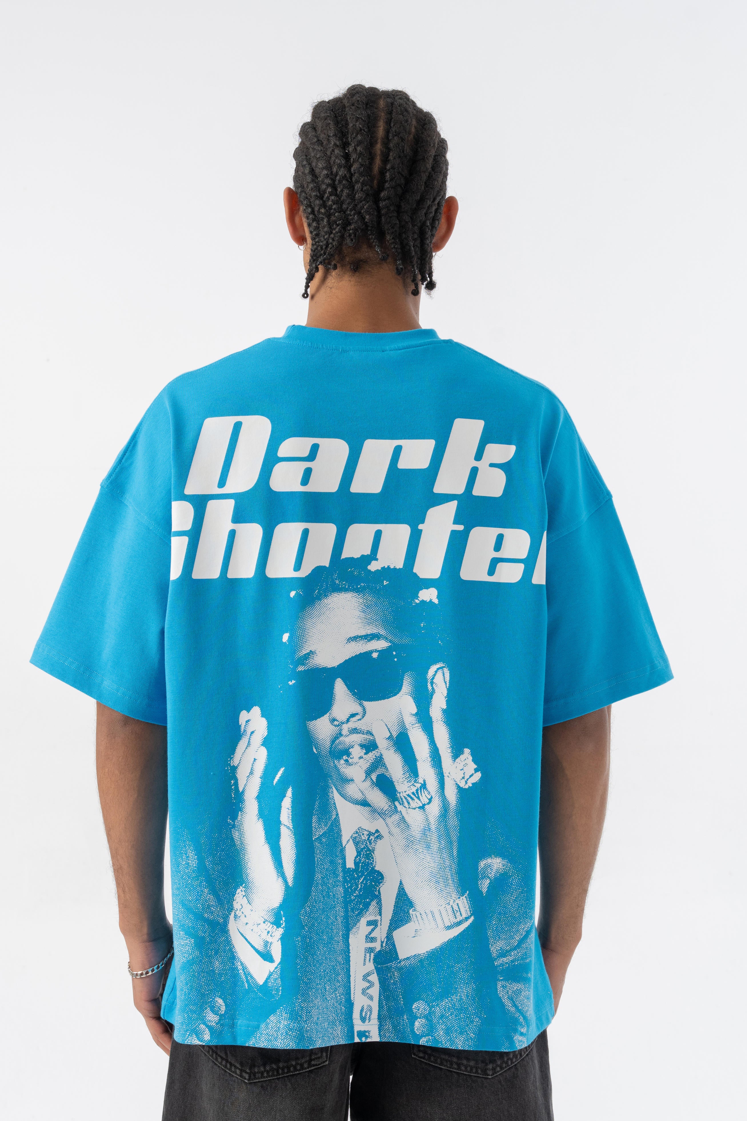 Dark Shooter Oversize T-shirt - Mavi
