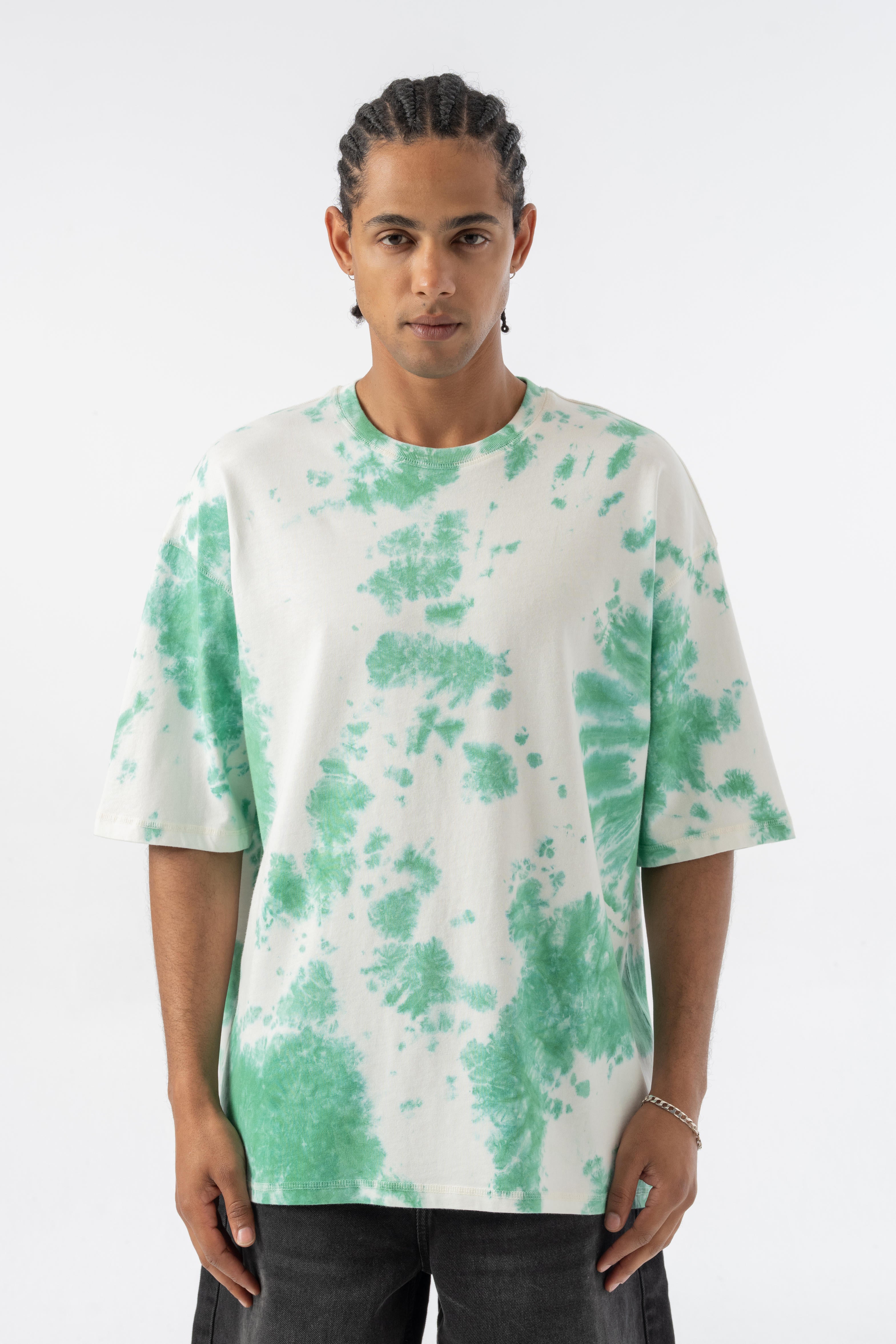 Batik Oversize T-shirt - Yeşil
