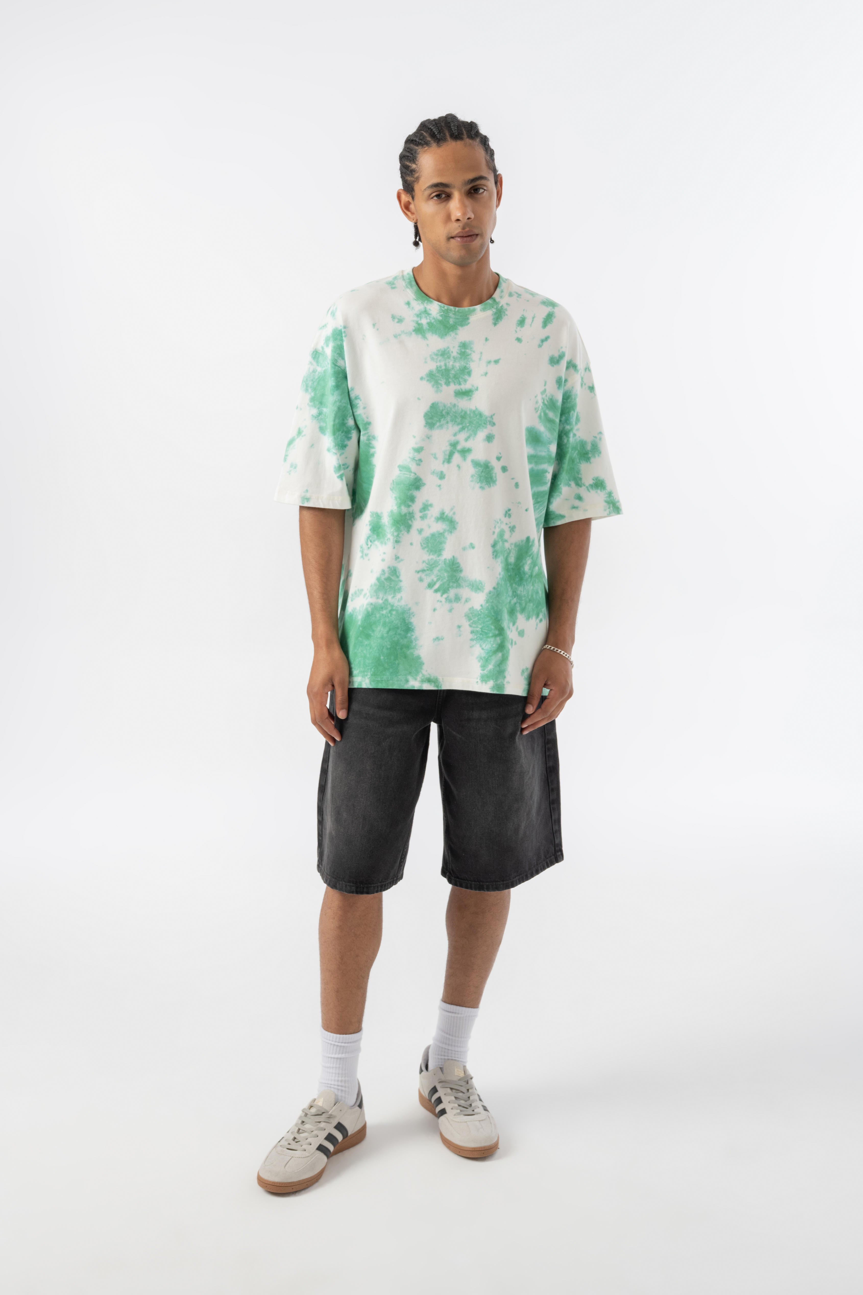 Batik Oversize T-shirt - Yeşil