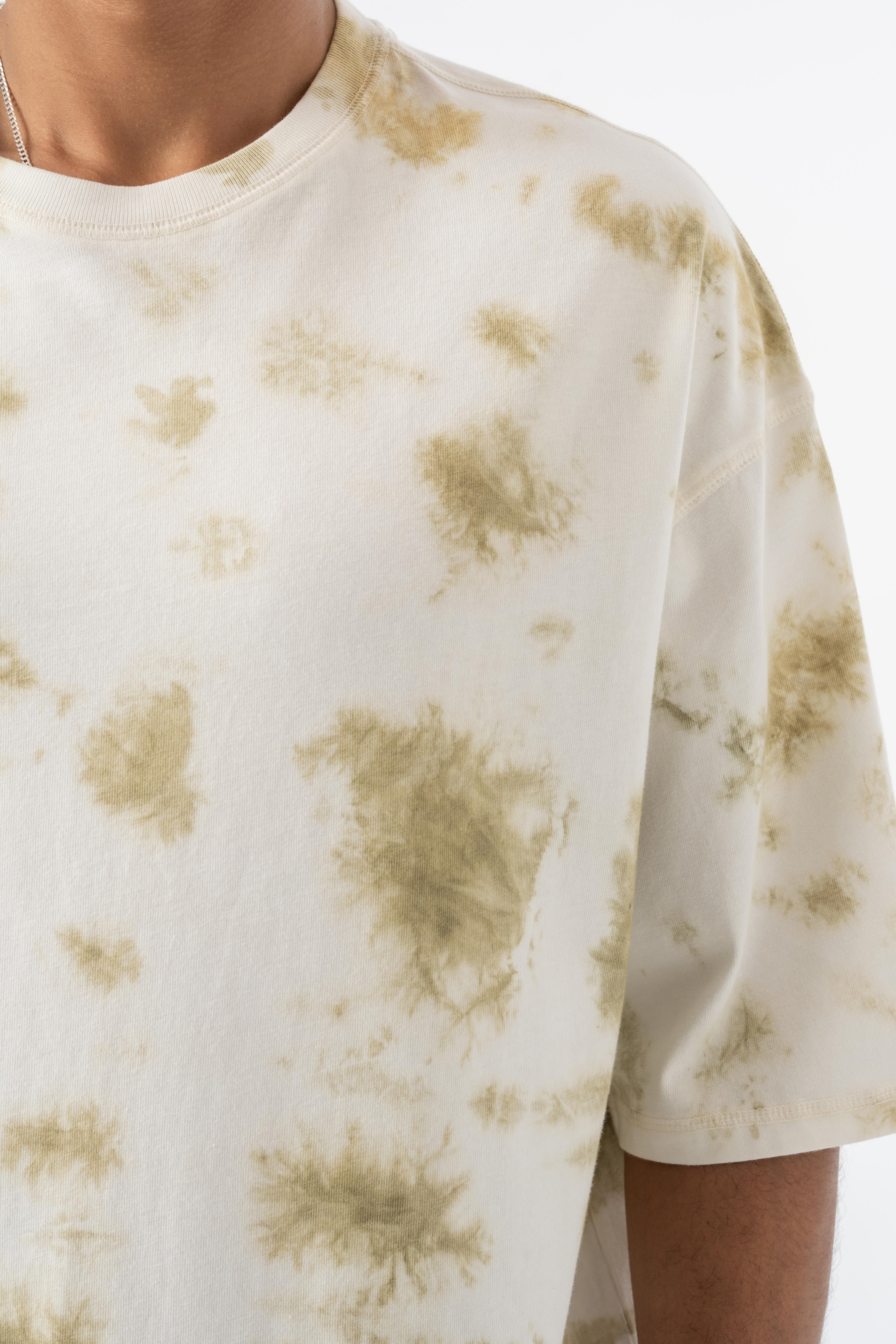 Batik Oversize T-shirt - Haki