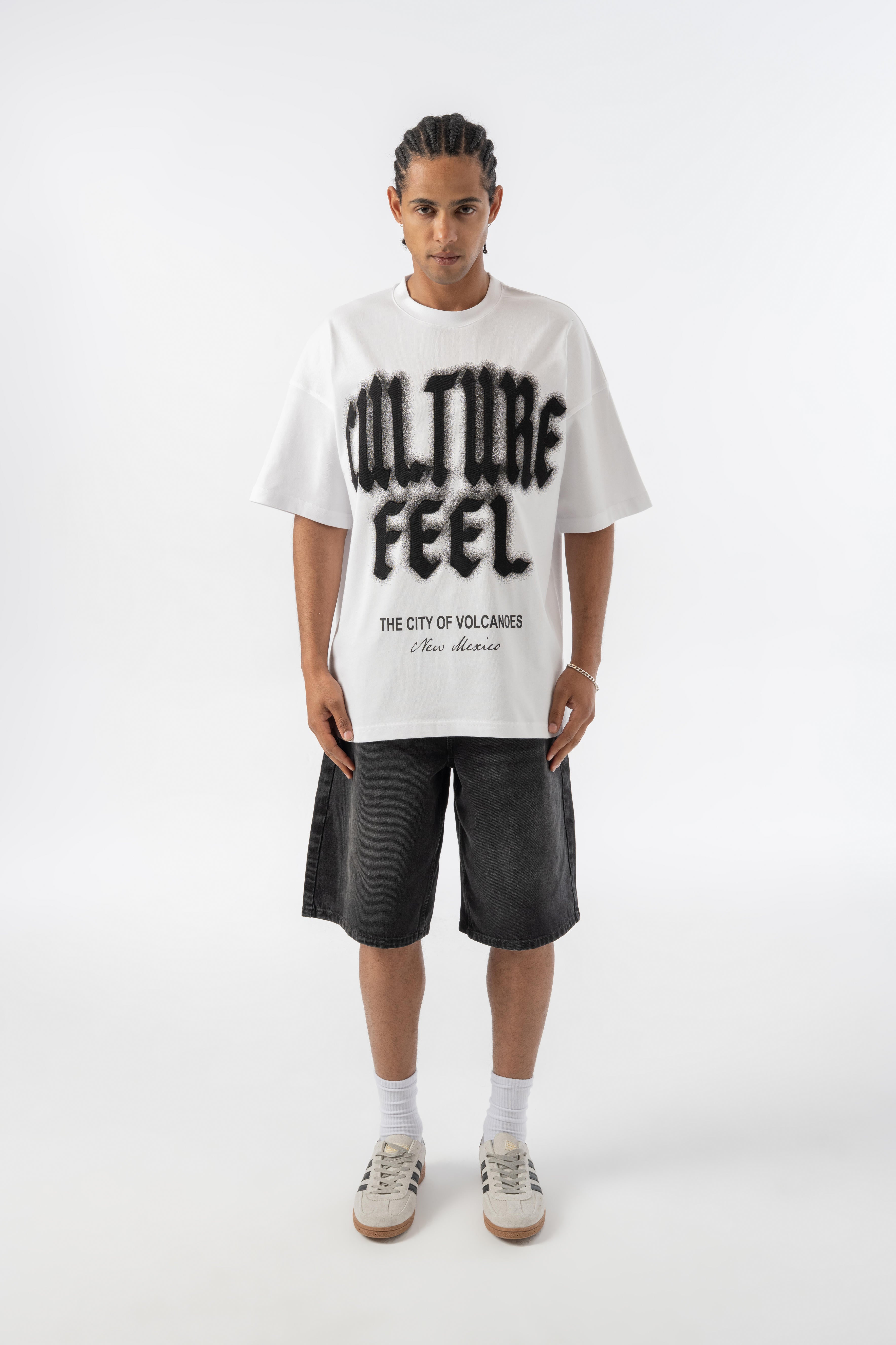 Culture Feel Oversize T-shirt - Beyaz