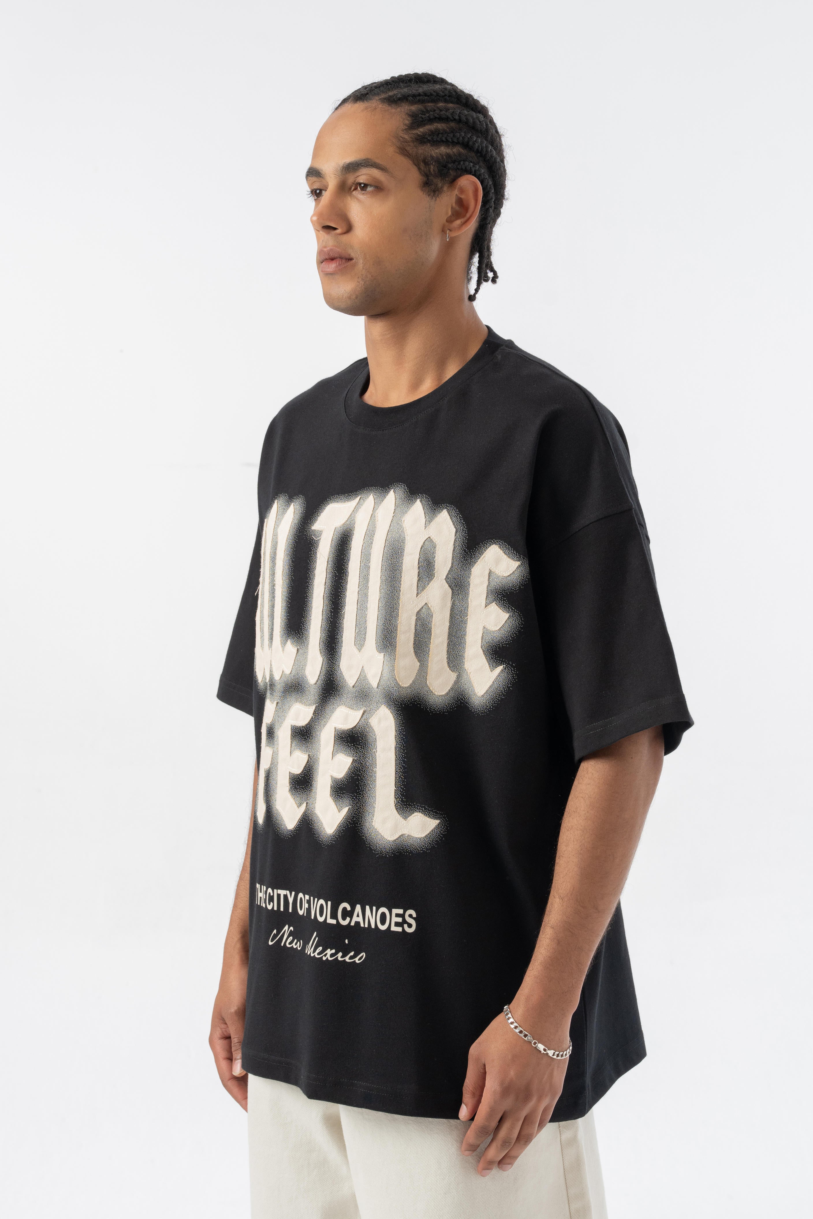 Culture Feel Oversize T-shirt - Siyah