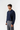 Yarım Fermuar Polo Yaka Oversize Sweatshirt - Lacivert