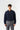 Yarım Fermuar Polo Yaka Oversize Sweatshirt - Lacivert