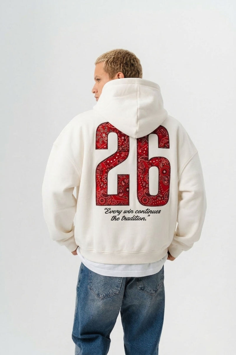 26 Bandana Desenli Oversize Sweatshirt