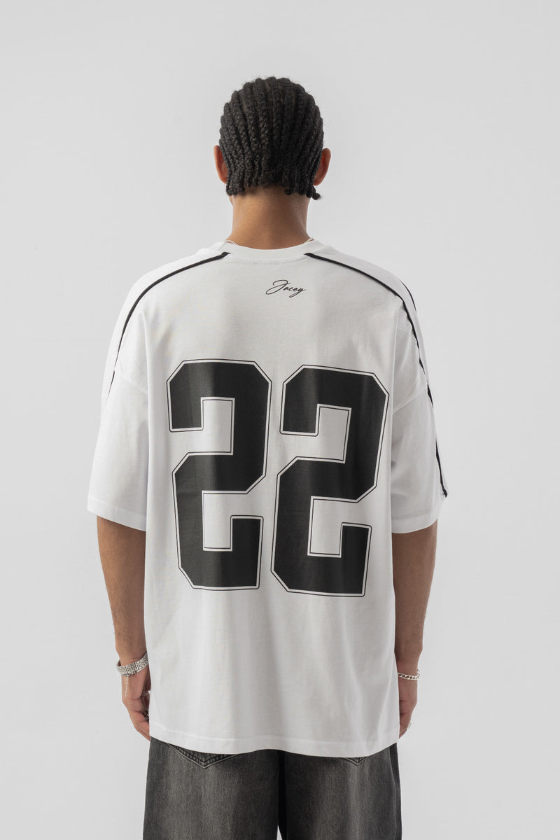 22 Baskılı Oversize T-shirt