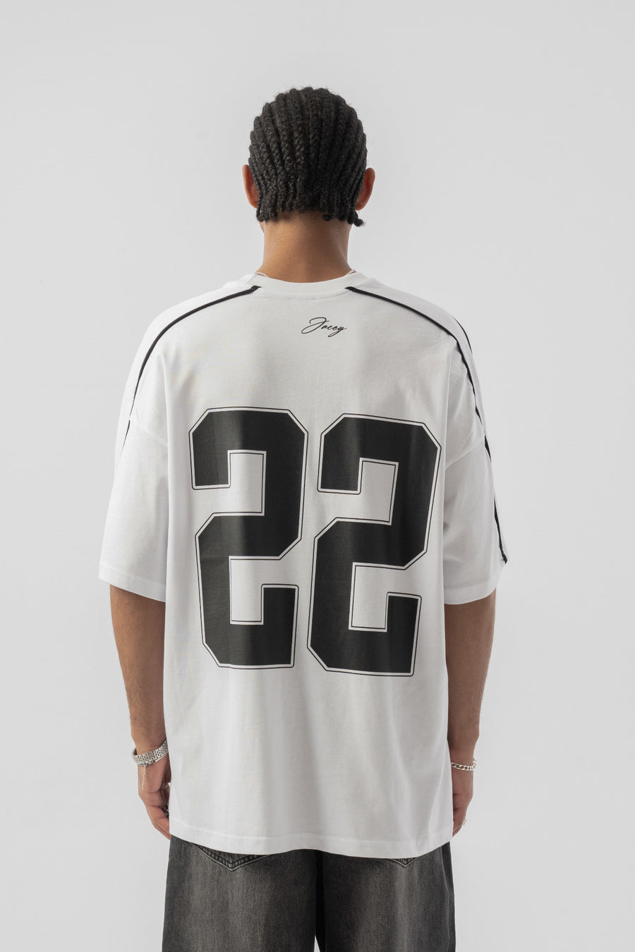 22 Baskılı Oversize T-shirt