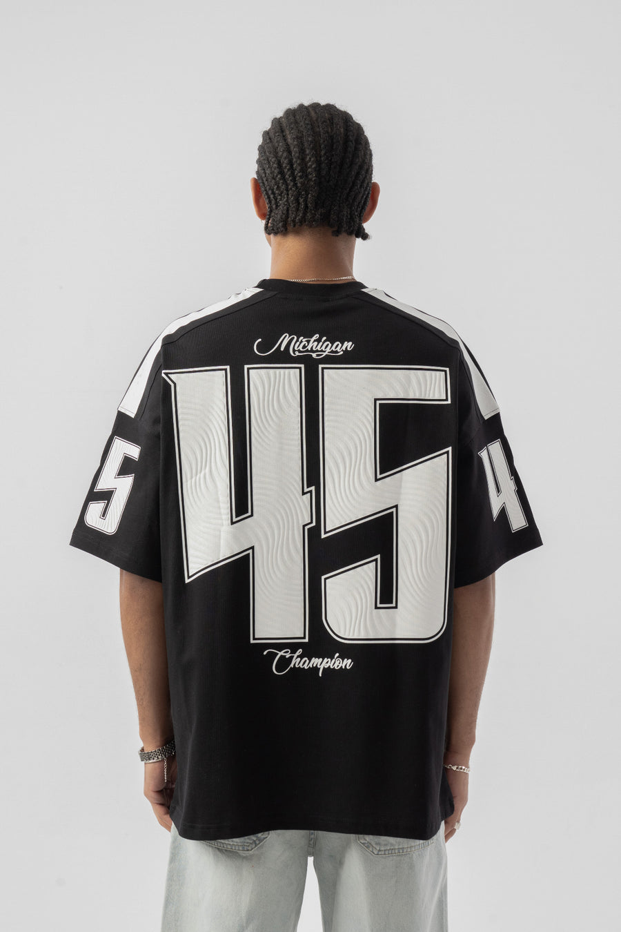 45 Baskılı Oversize T-shirt