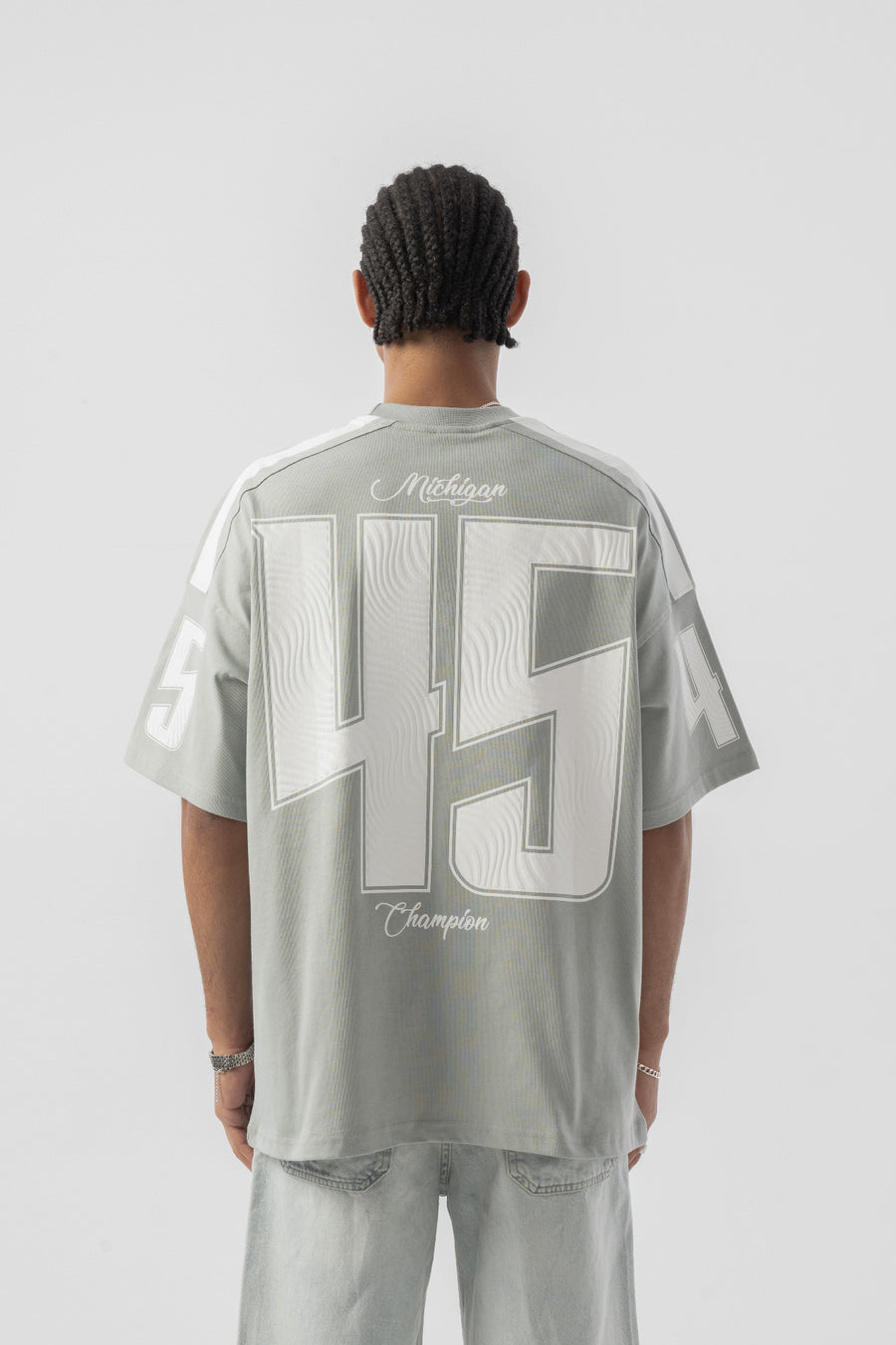 45 Baskılı Oversize T-shirt