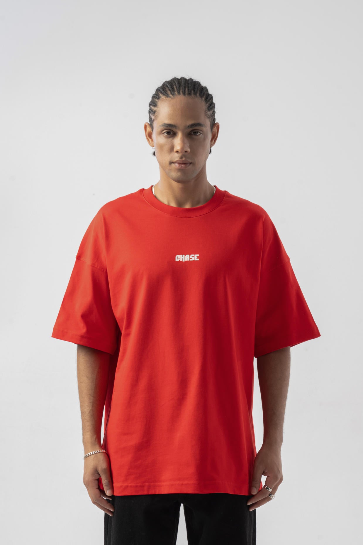 Chase Status Storms Oversize T-shirt - Kırmızı