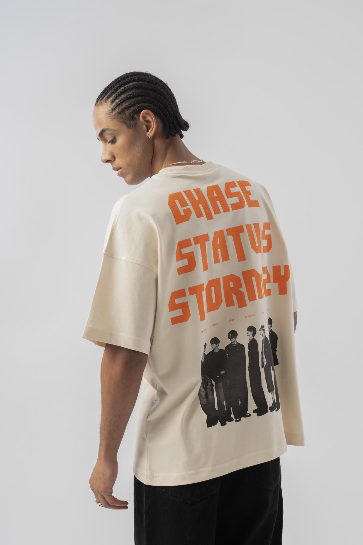 Chase Status Storms Oversize T-shirt - Kemik
