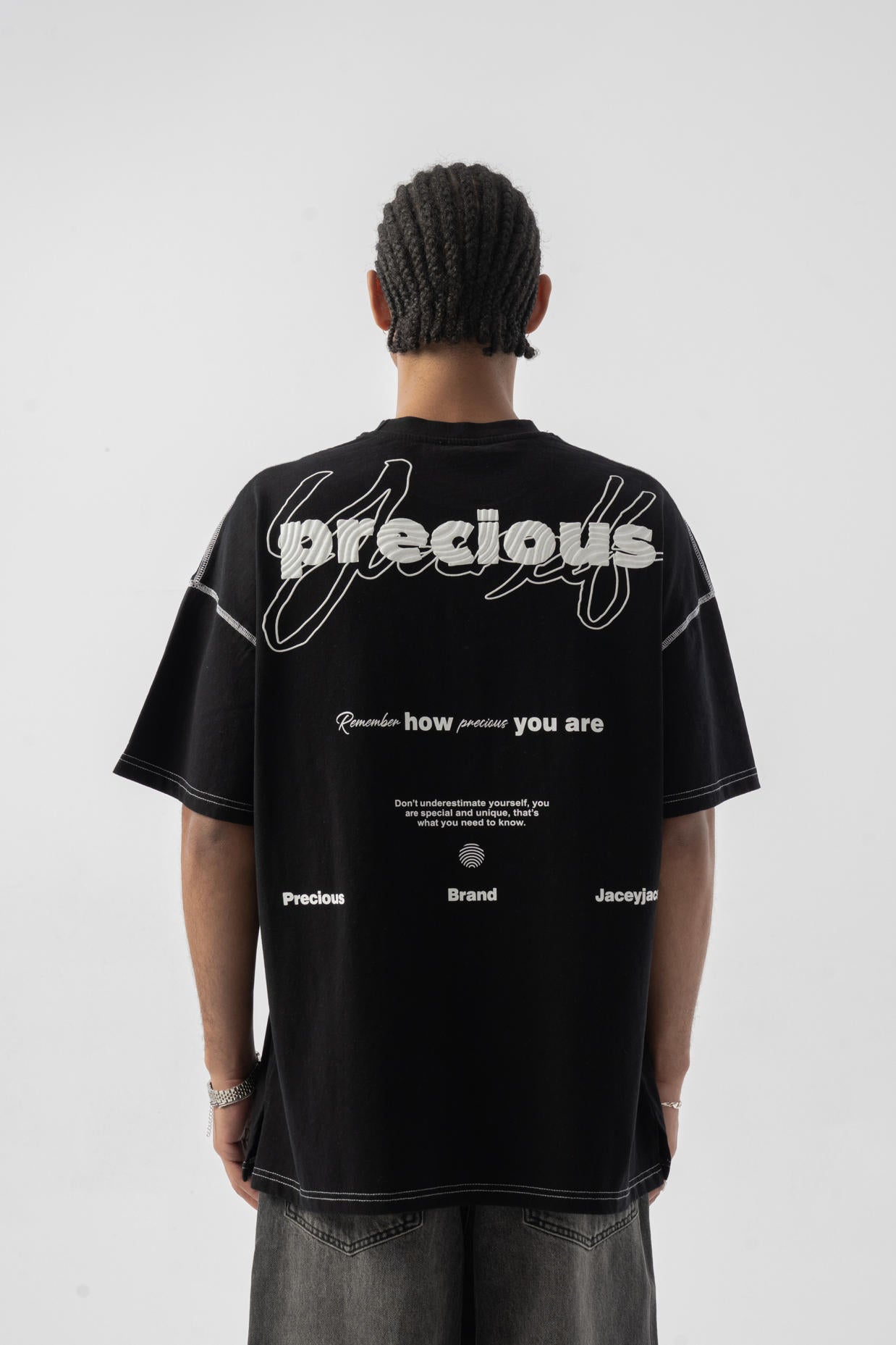 Precious Oversize T-shirt - Siyah