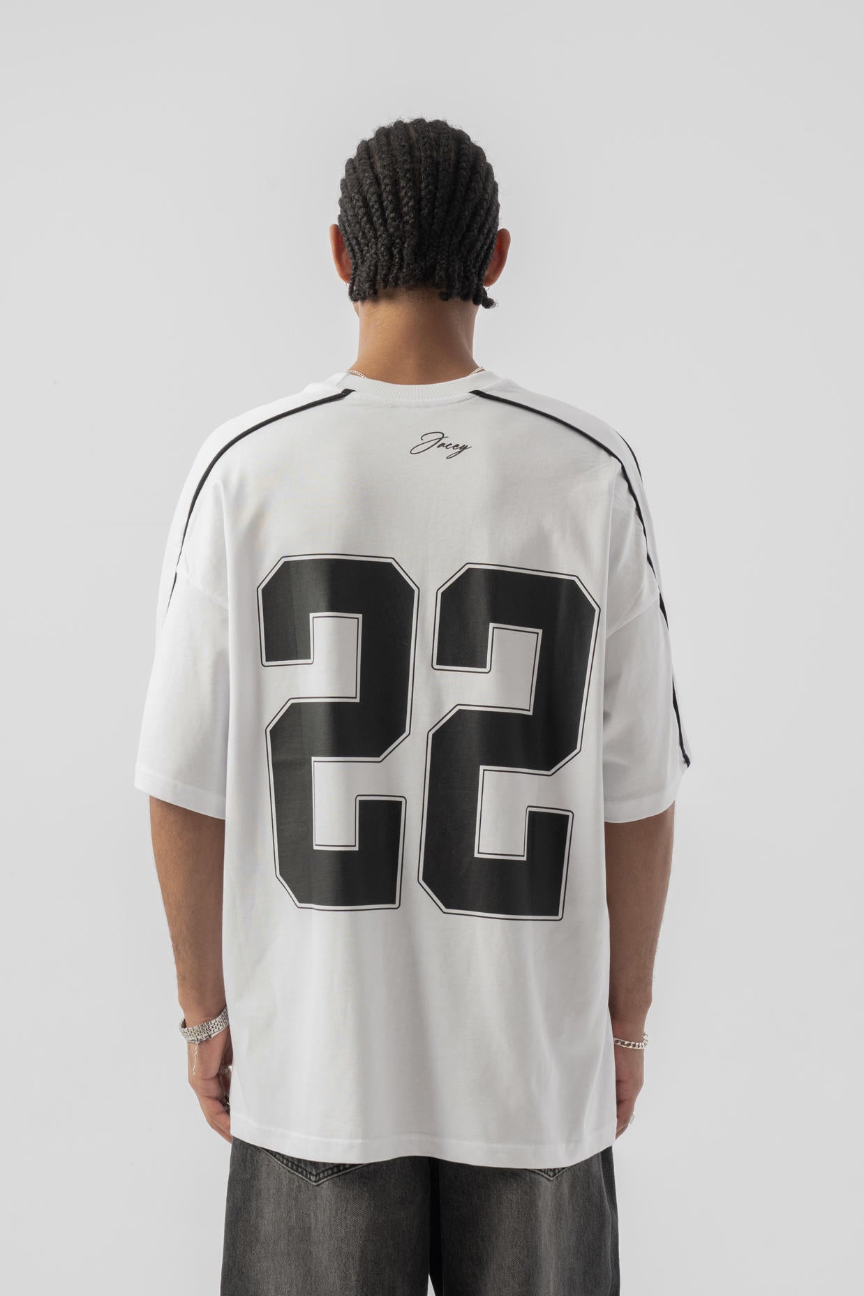 22 Printed Oversize T-shirt - White
