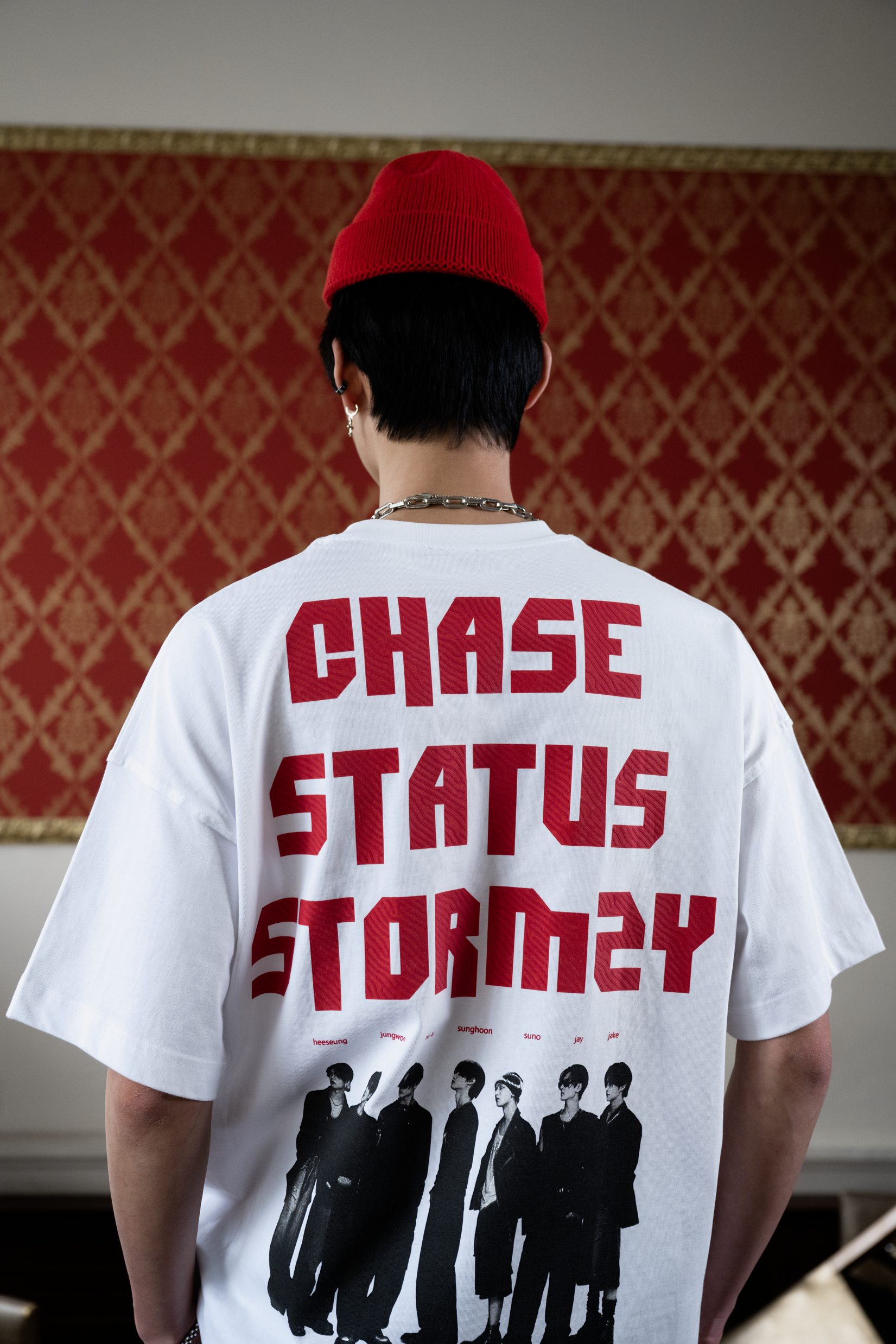 Chase Status Storms Oversize T-shirt - Beyaz