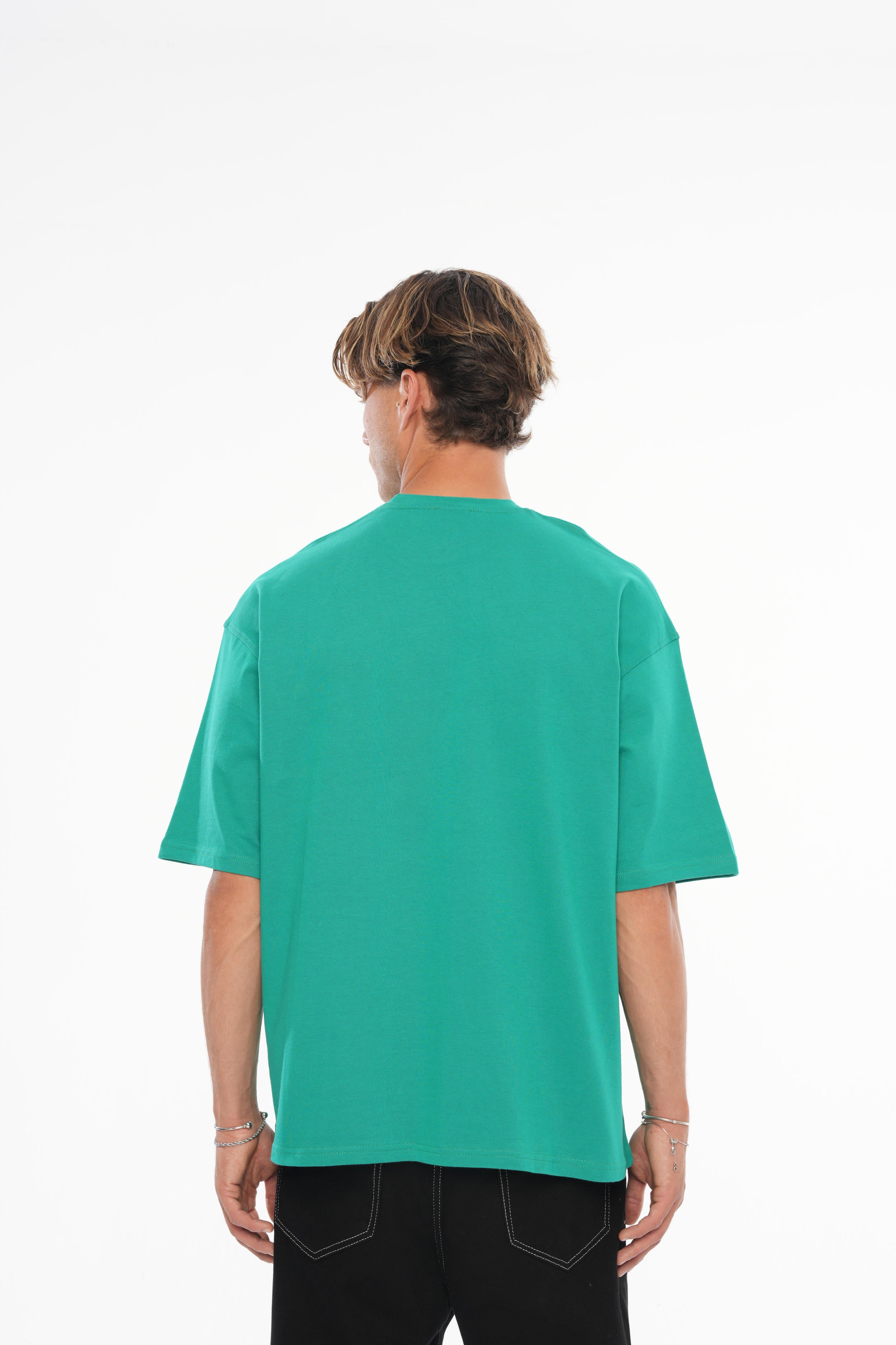 Basic Oversize T-shirt - Yeşil